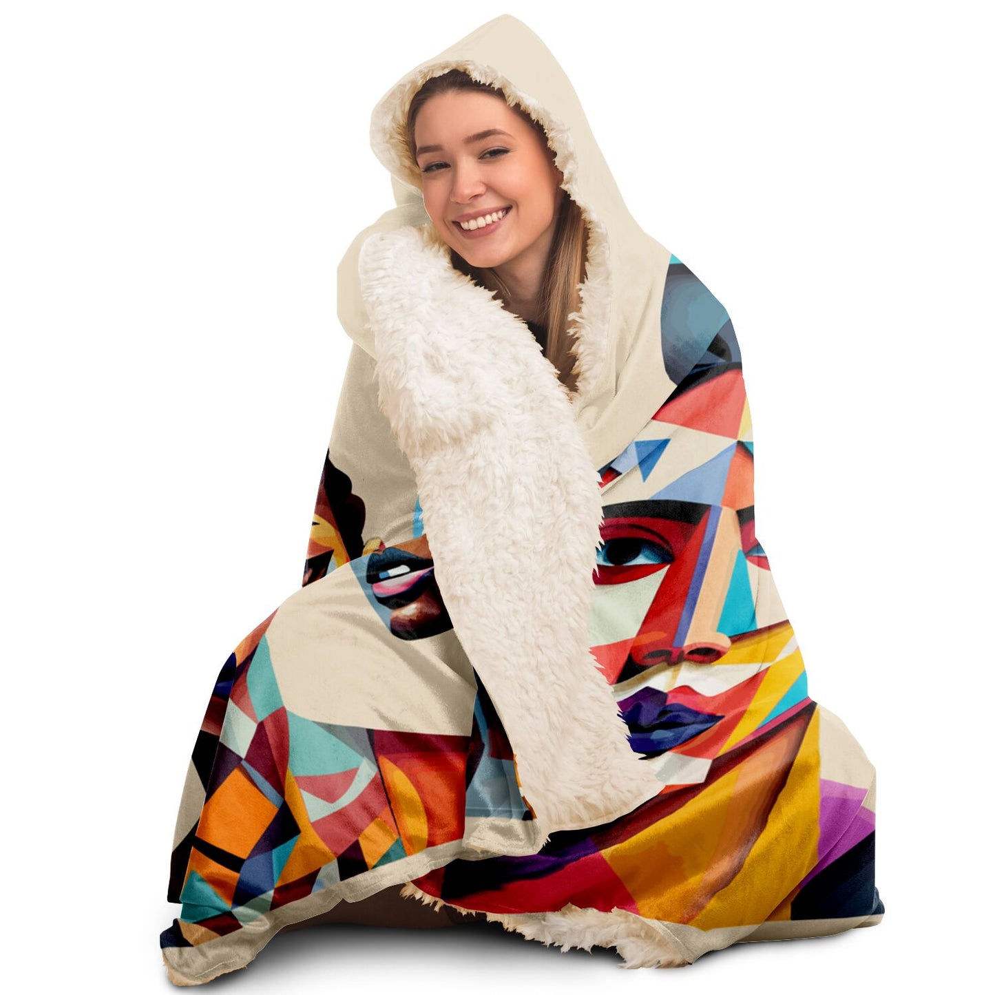 Hooded Blanket - AOP Kukloso The Four Ladies No 4 - Free Shipping