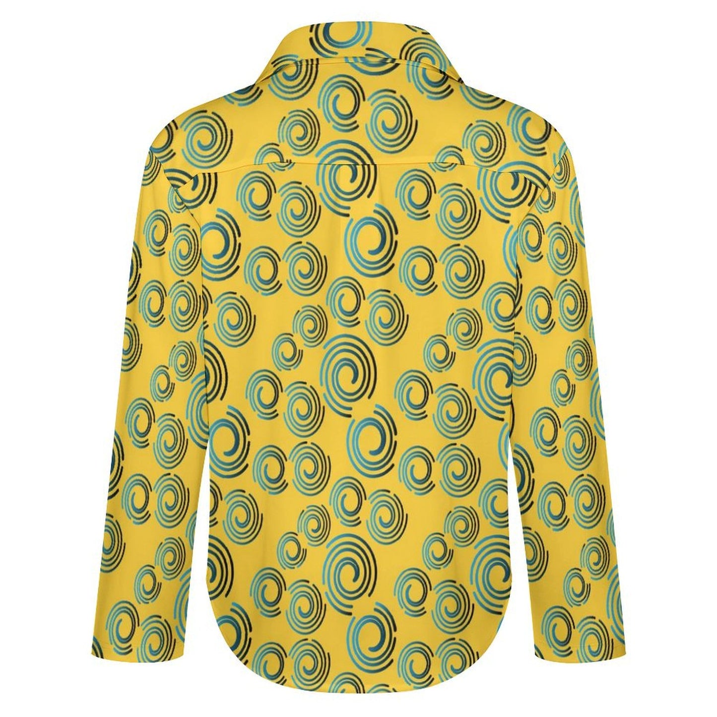 Long Sleeve Shirt Blouse Kukloso Abstract No 1257
