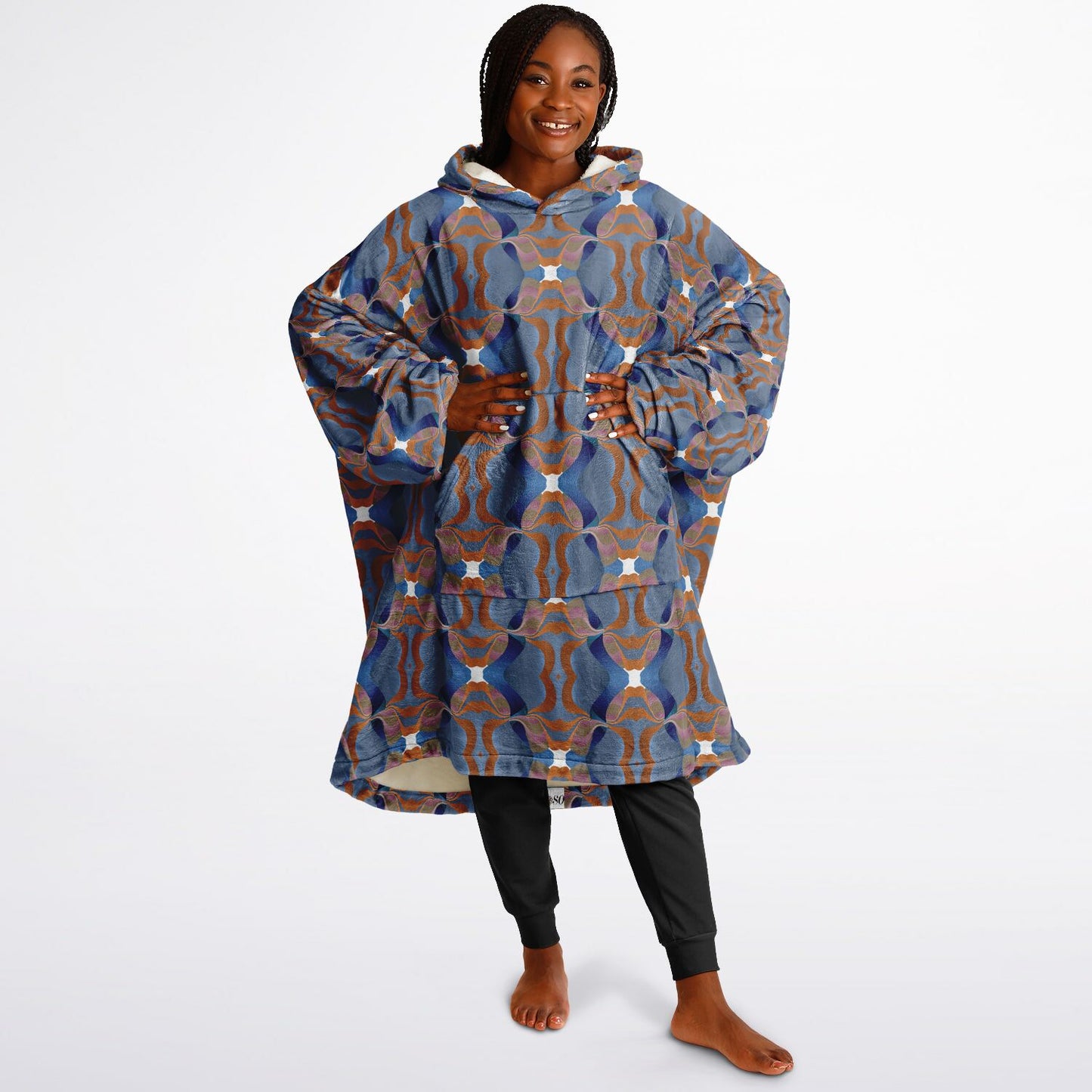 Snug Hoodie Economy - AOP Kukloso Ice Cream Swirls No 45 - Free Shipping
