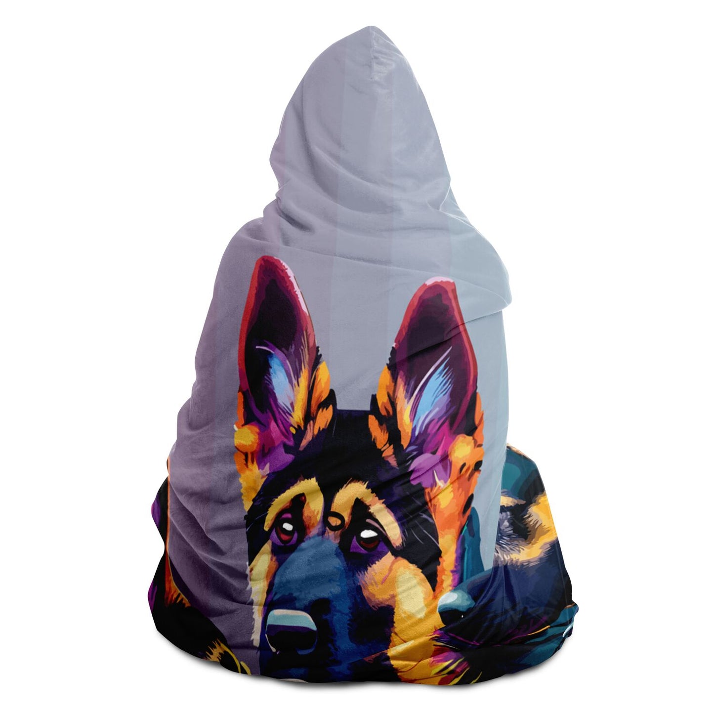 Hooded Blanket - AOP Kukloso German Sheperd Adult No 3 B - Free Shipping