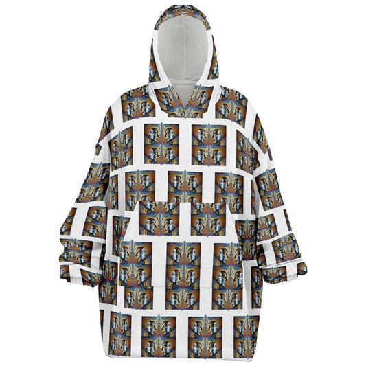 Snug Hoodie Economy - AOP Kukloso Cubist Faces No 48 - Free Shipping