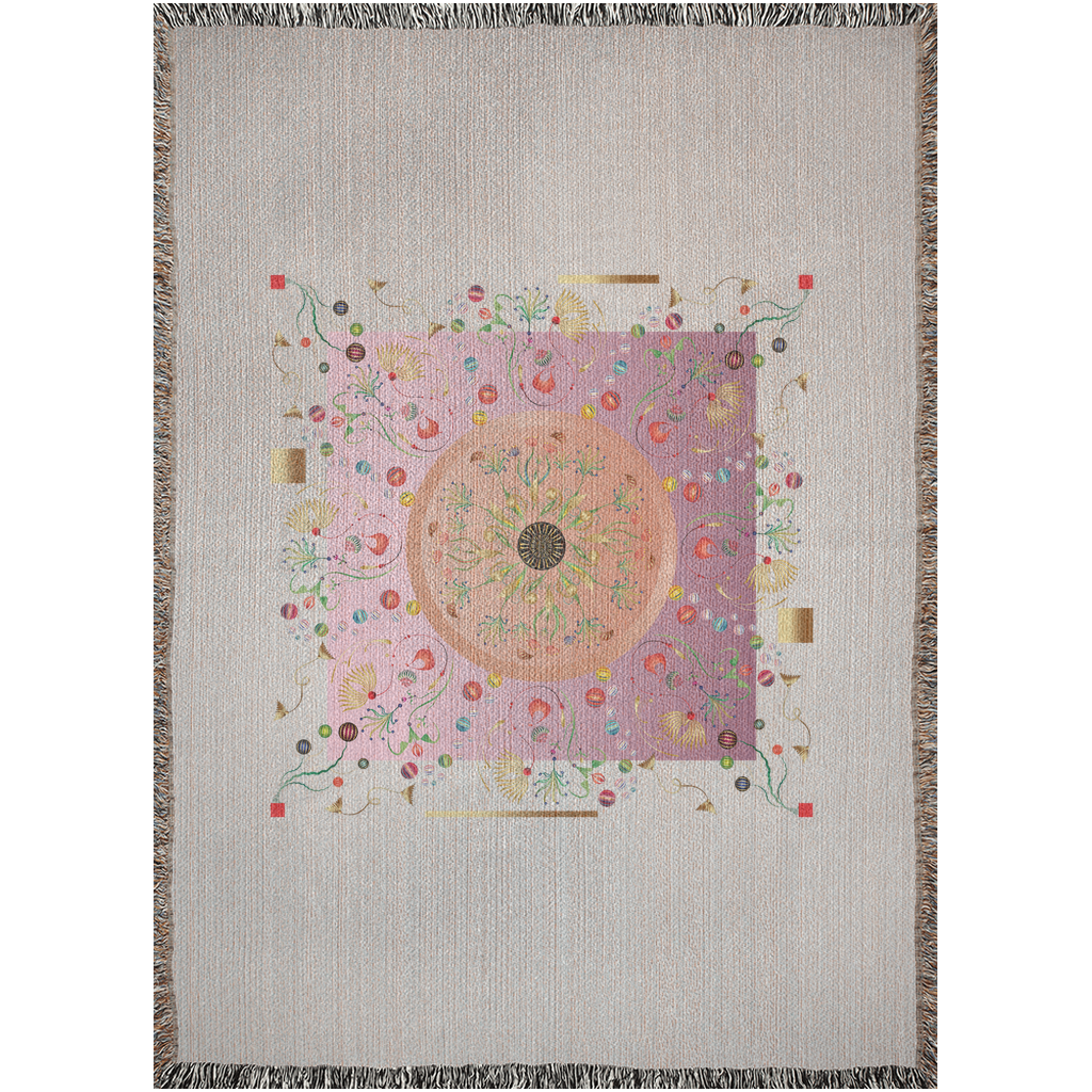 Woven Blankets Kukloso Mandala Kuklos No 4390 Pink - Free Shipping