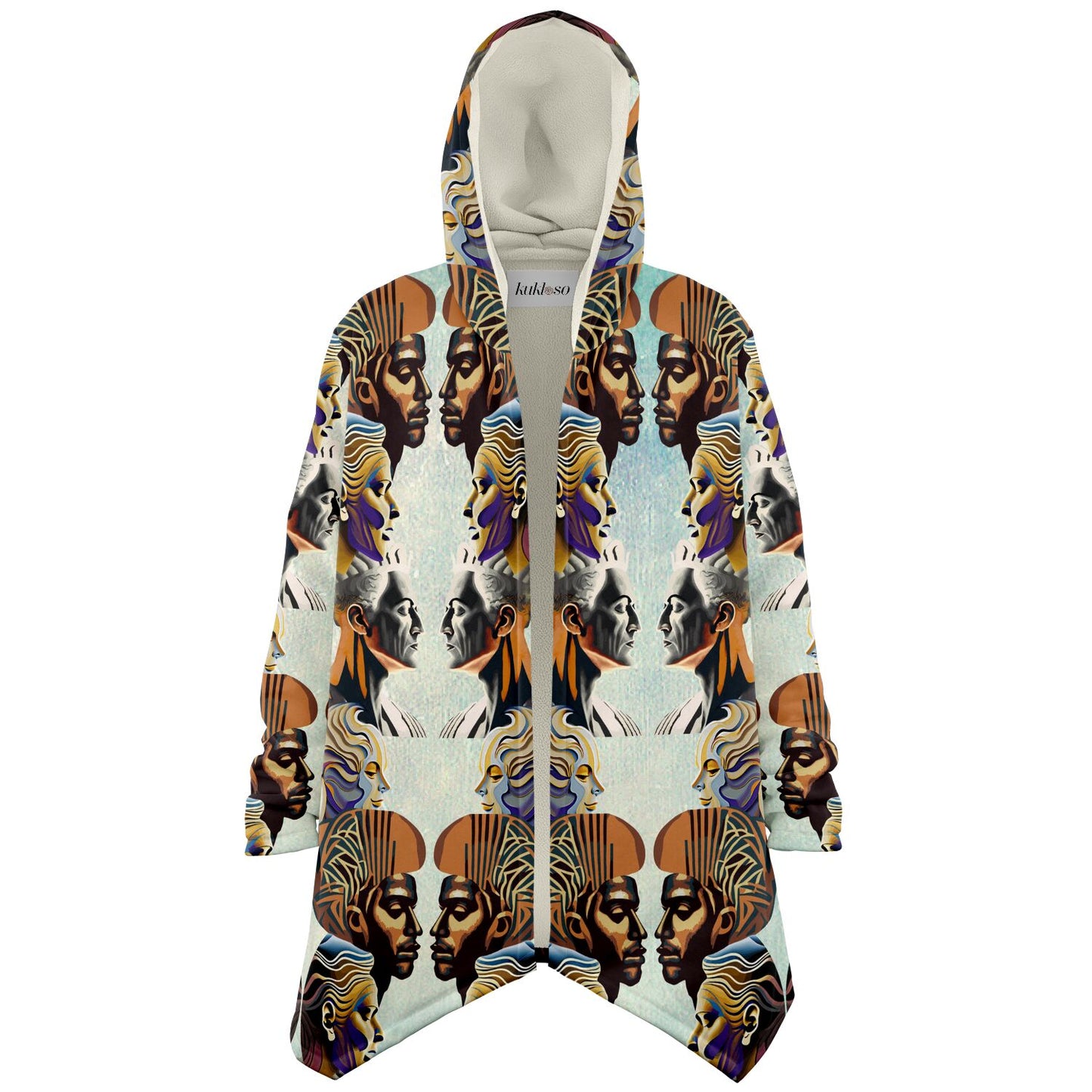 Microfleece Cloak - AOP Kukloso Ancients Series No 7 - Free Shipping