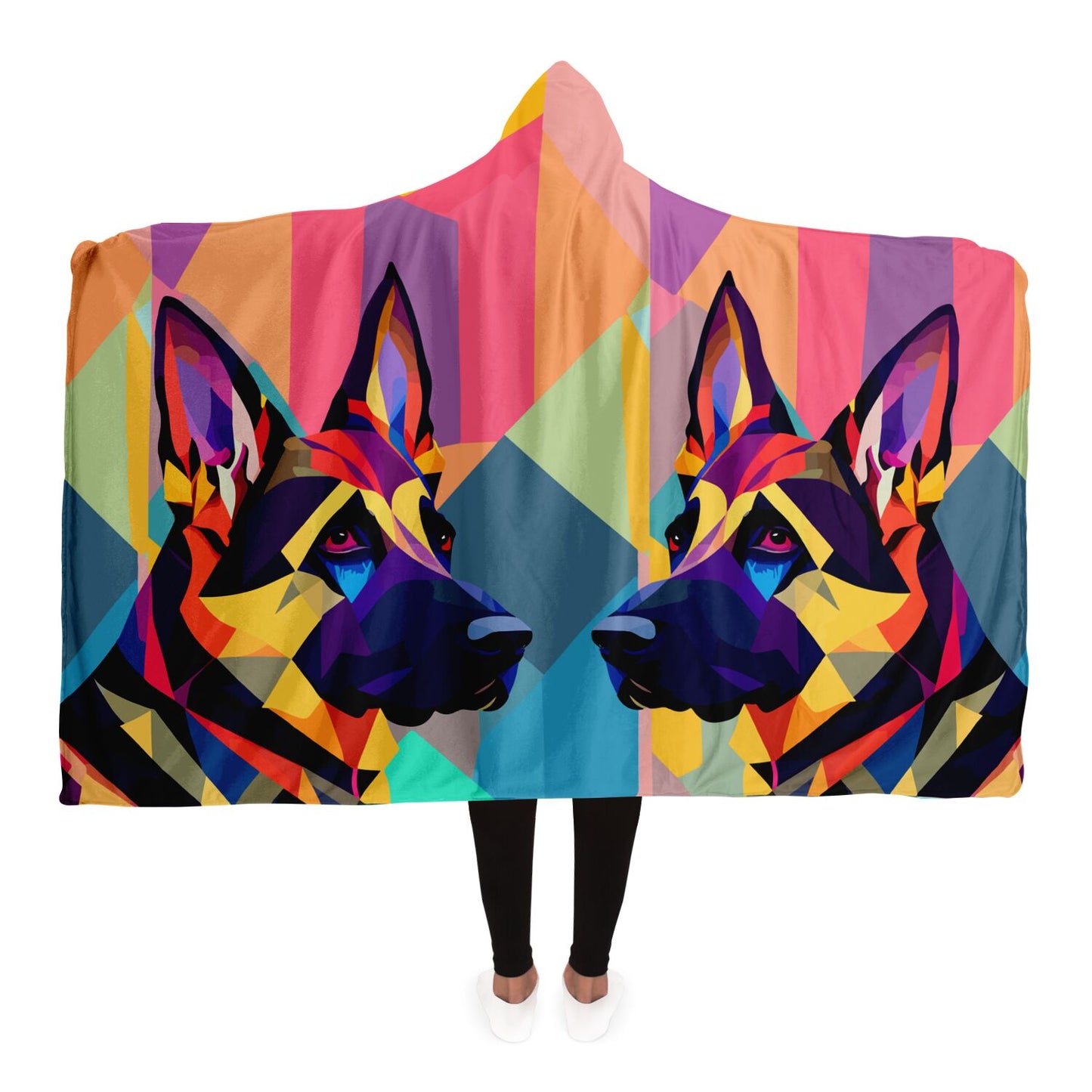 Hooded Blanket - AOP Kukloso German Sheperd Adult No 1 - Free Shipping