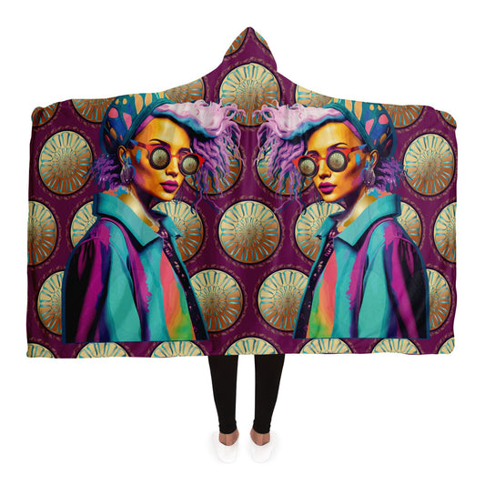 Hooded Blanket - AOP Kukloso Punk Chic No 2 E - Free Shipping