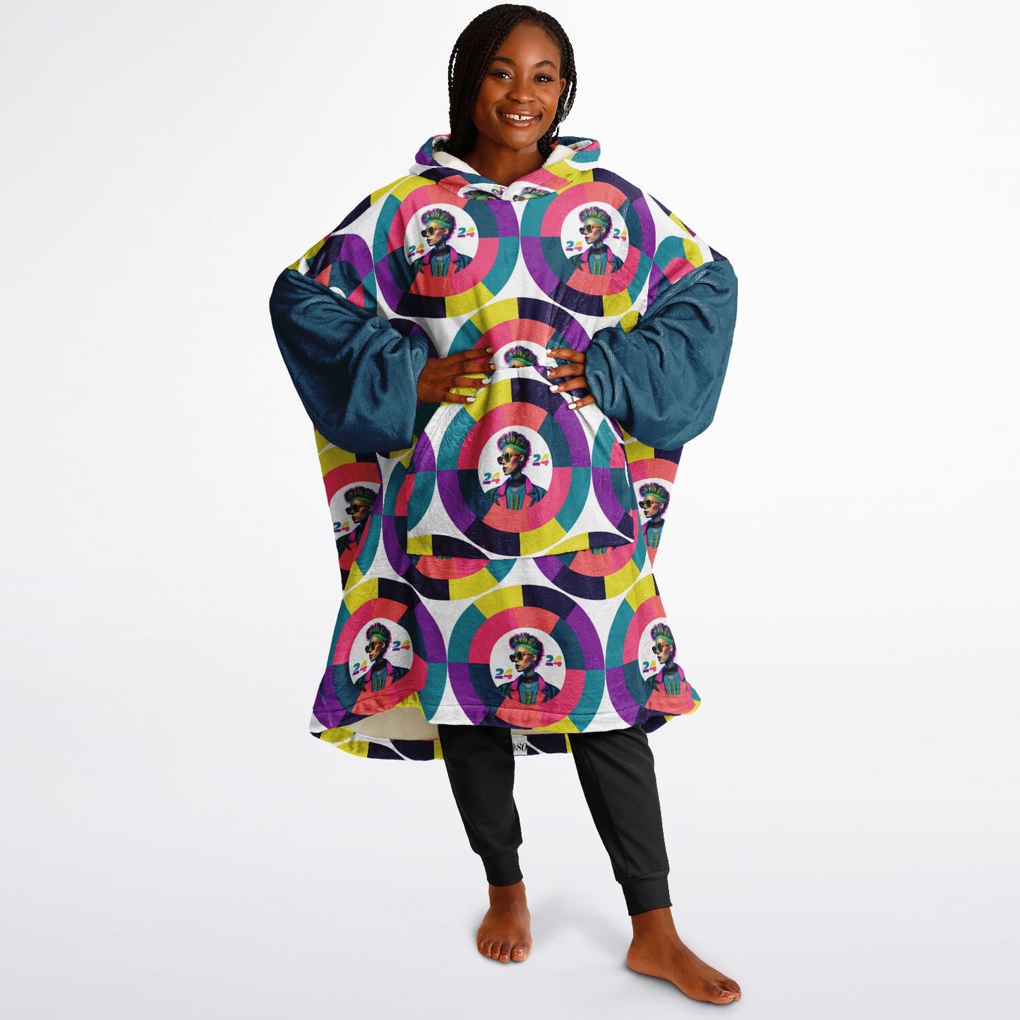 Snug Hoodie Economy - AOP Kukloso Punk Chic No 1 C - Free Shipping