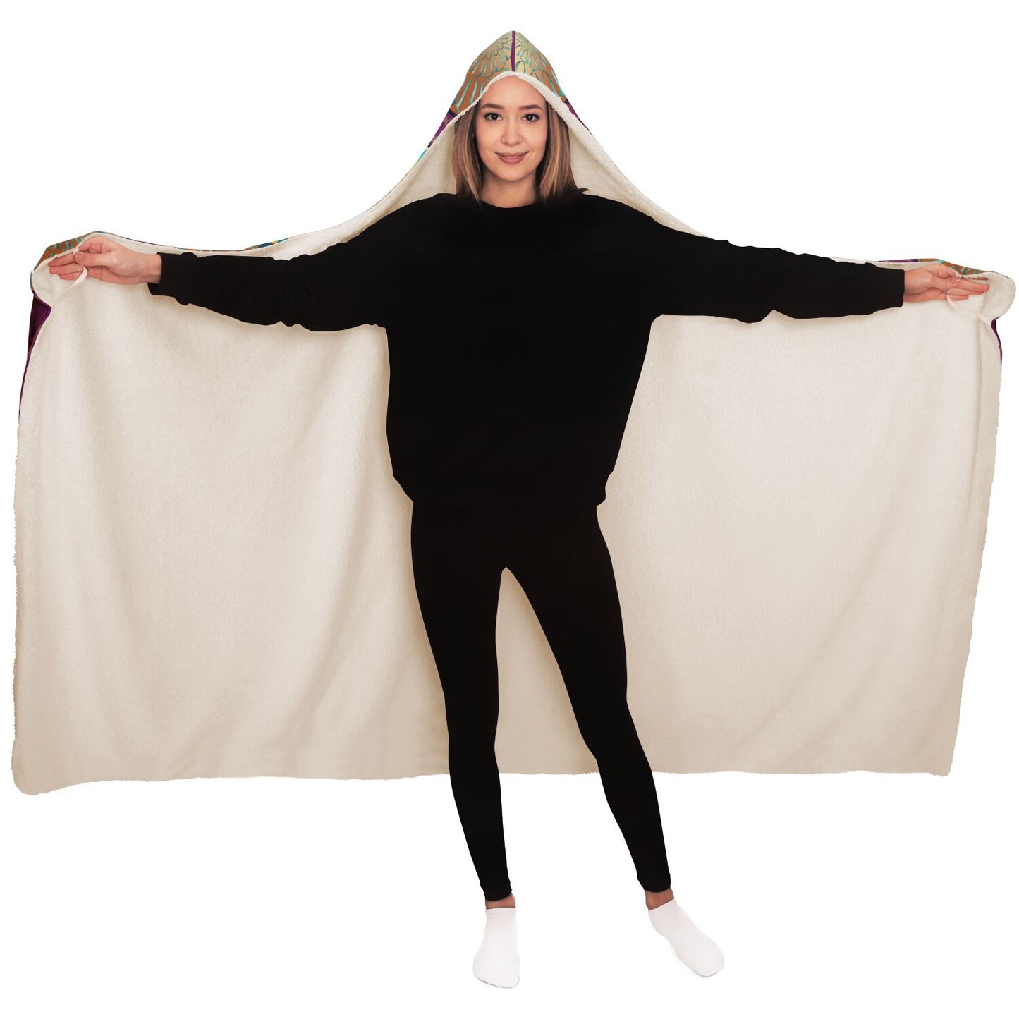 Hooded Blanket - AOP Kukloso Punk Chic No 2 E - Free Shipping