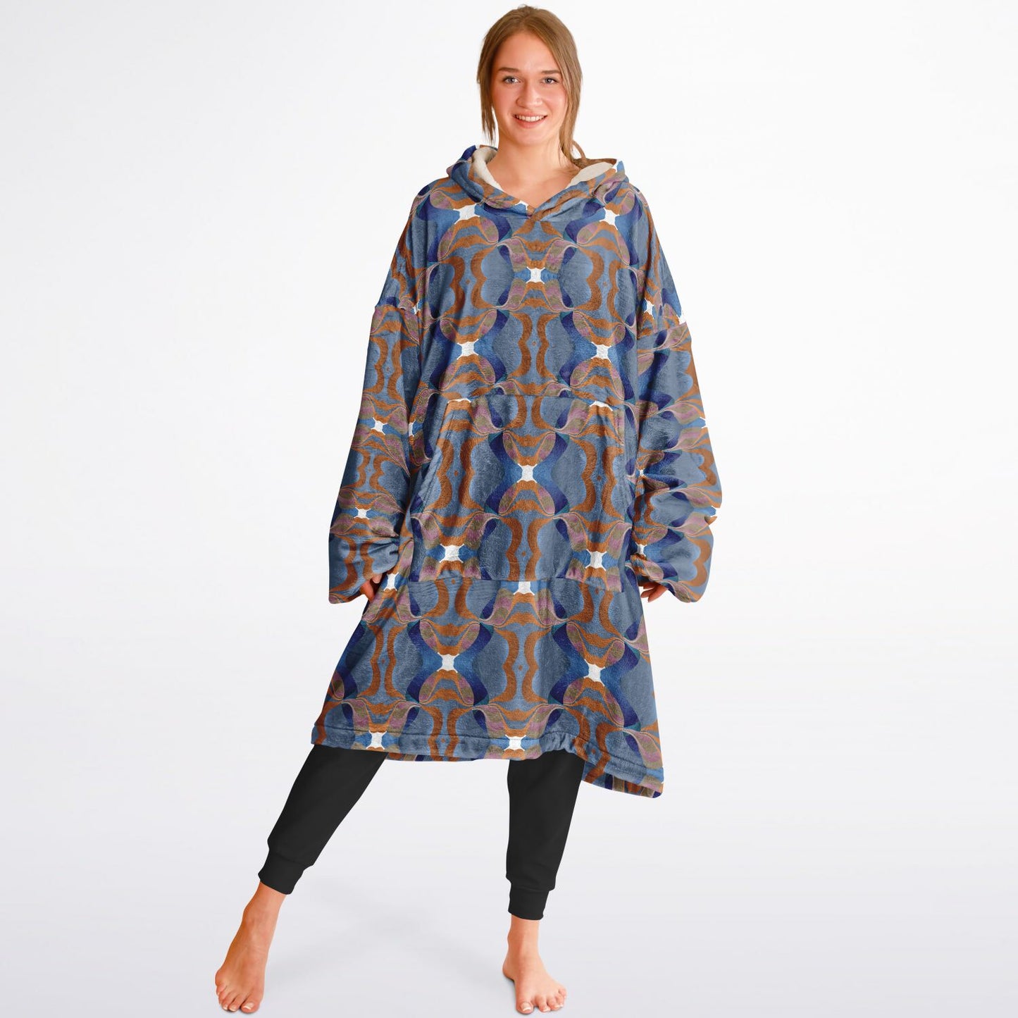 Snug Hoodie Economy - AOP Kukloso Ice Cream Swirls No 45 - Free Shipping