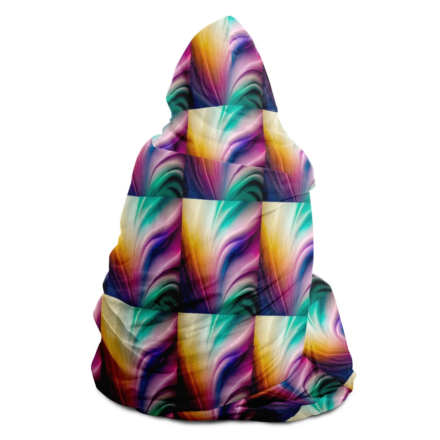 Hooded Blanket - AOP Kukloso Color Flows No 7 - Free Shipping