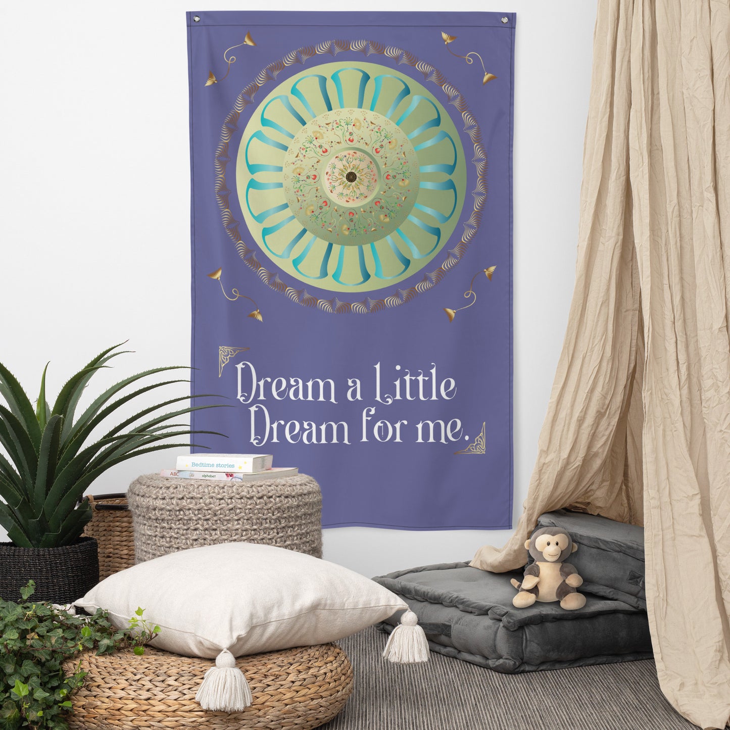 Flag Kukloso Mandala No 4420 "Dream a Little Dream for Me" Free Shipping
