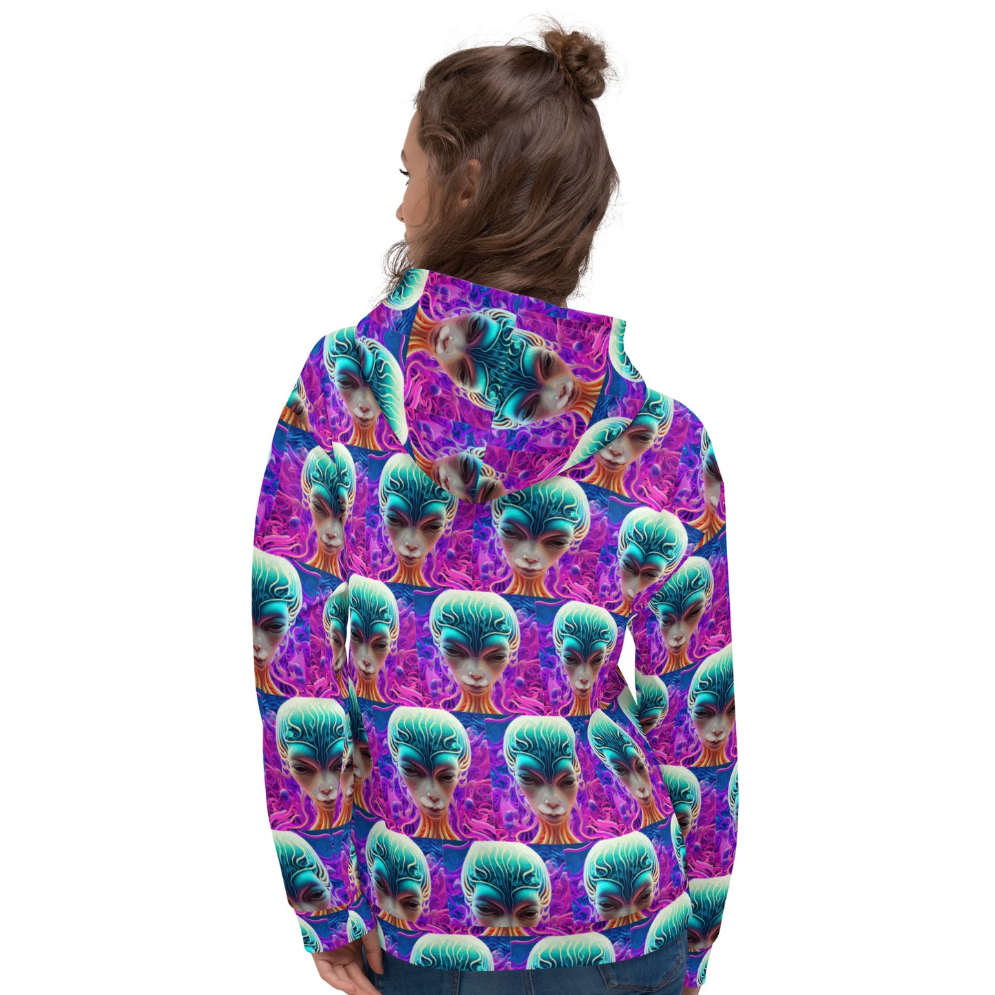 Unisex Hoodie Kukloso Space Faces No 70 - Free Shipping