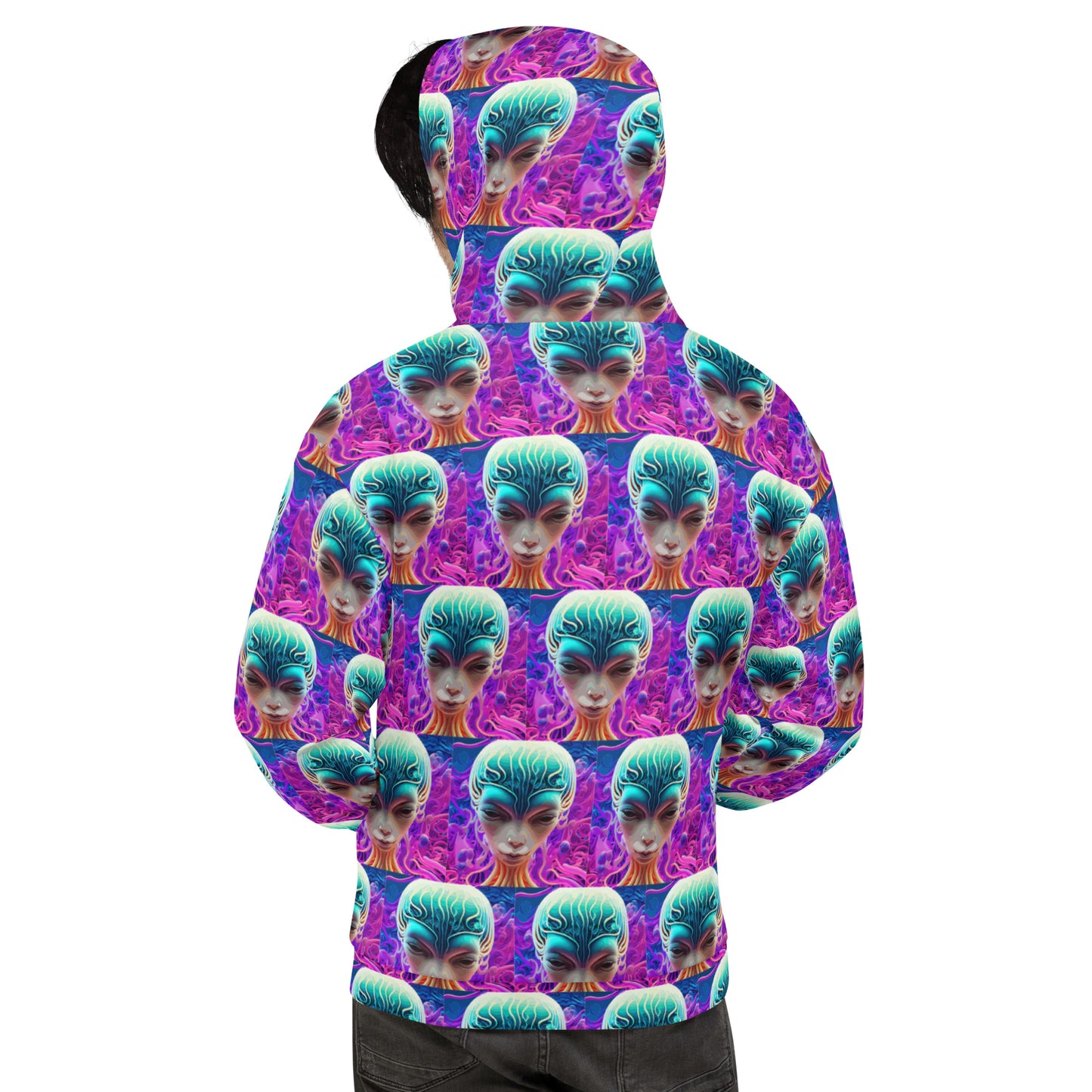 Unisex Hoodie Kukloso Space Faces No 70 - Free Shipping