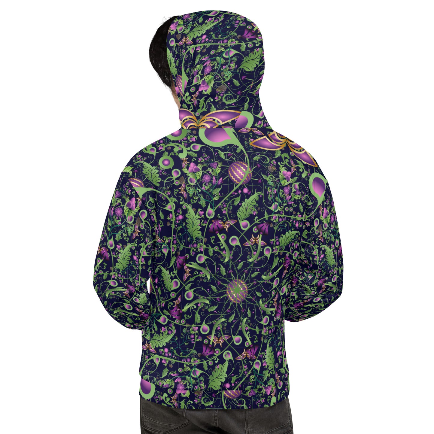 Unisex Hoodie Kukloso Melange de fleur No 6 - Free Shipping