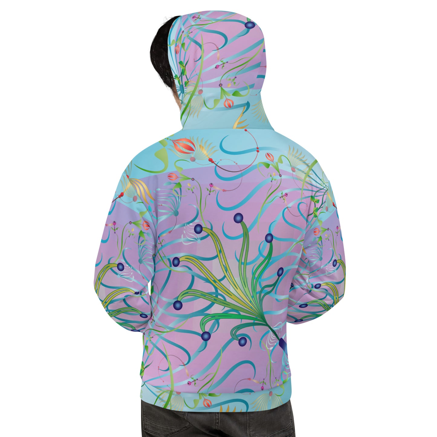 Unisex Hoodie Kukloso Melange de fleur No 80 - Free Shipping