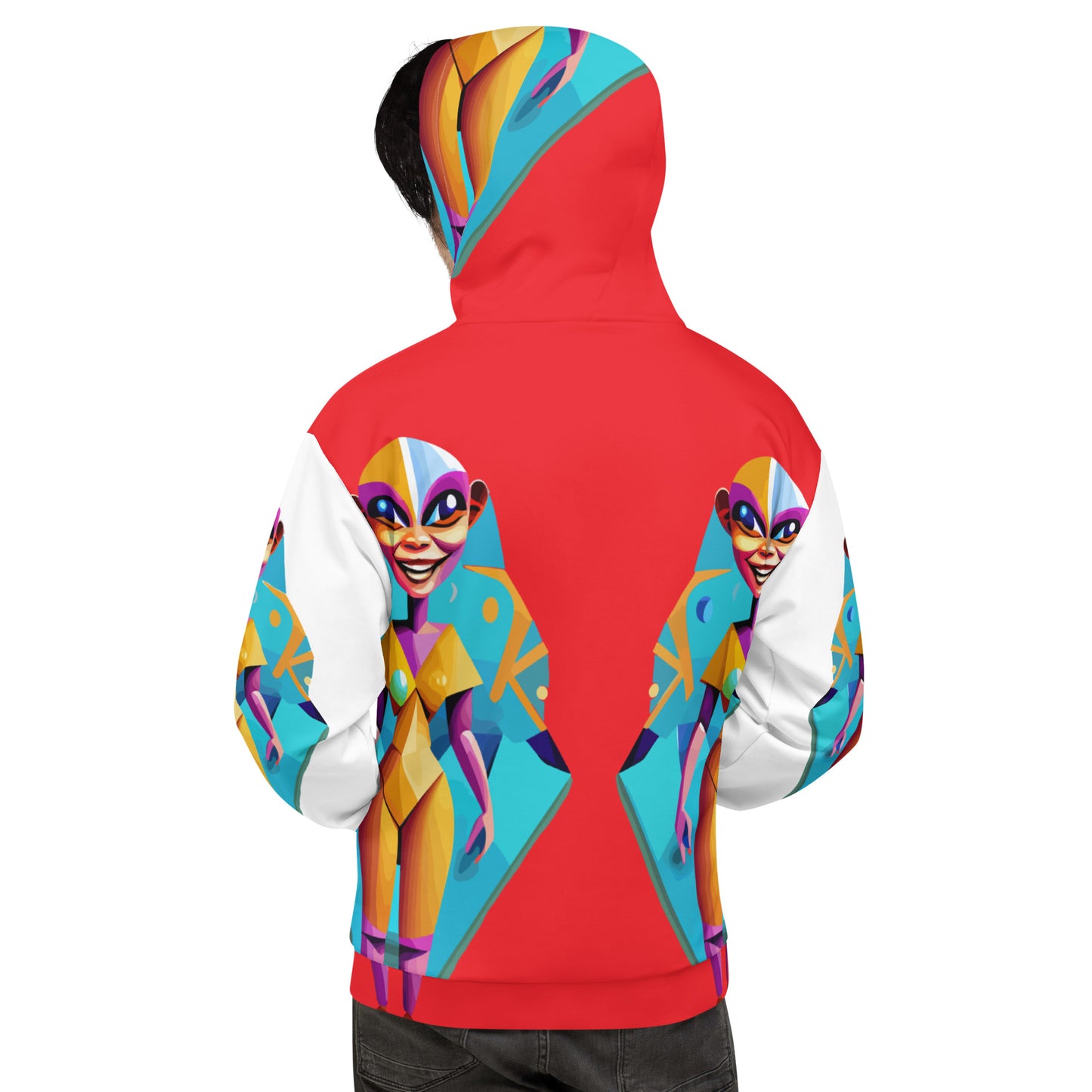 Unisex Hoodie Kukloso Space Faces No 4 - Free Shipping