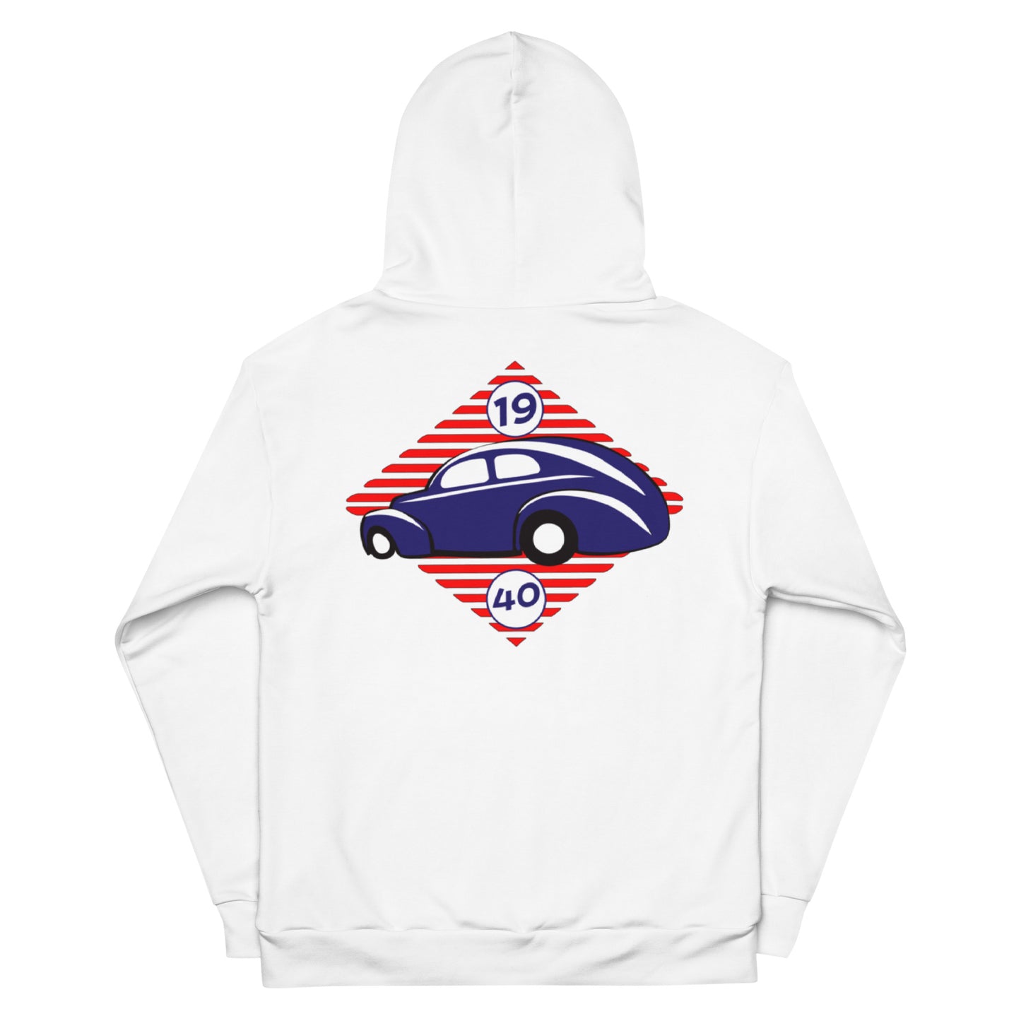 Unisex Hoodie Kukloso 1940 Hot Rods Red Diamond - Free Shipping