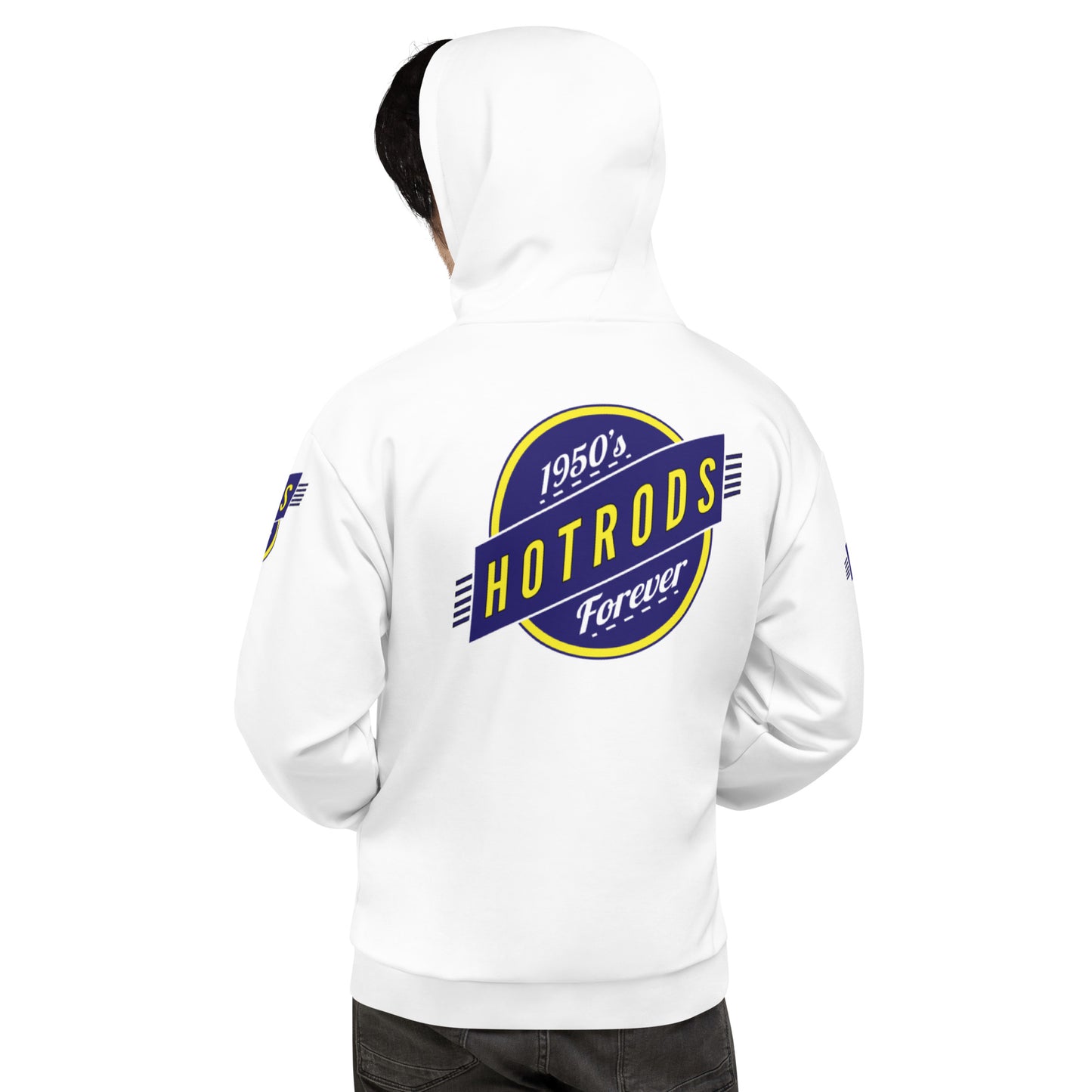 Unisex Hoodie Kukloso 1950's Hot Rods Forever No 2 - Free Shipping