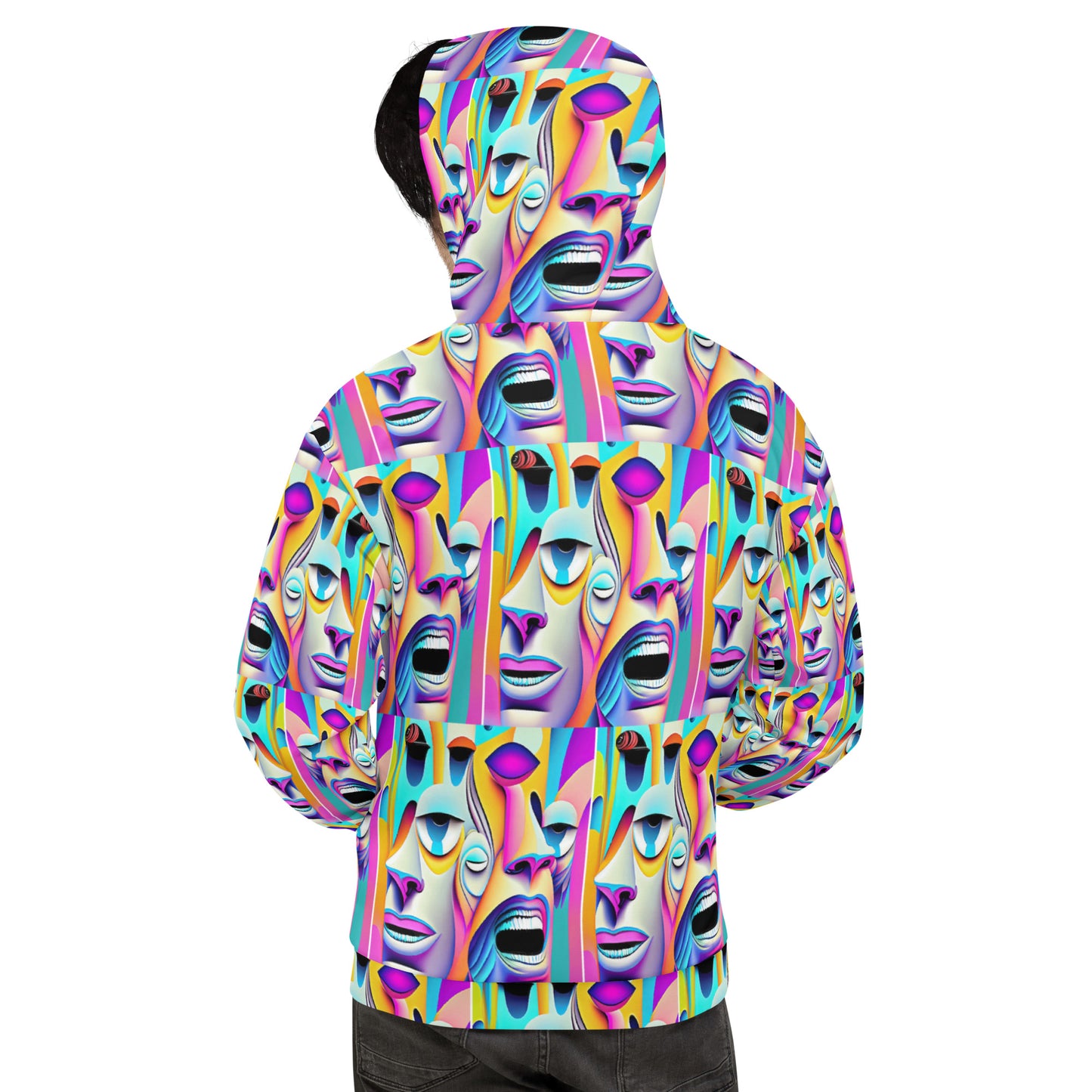 Unisex Hoodie Kukloso Space Faces No 7 - Free Shipping