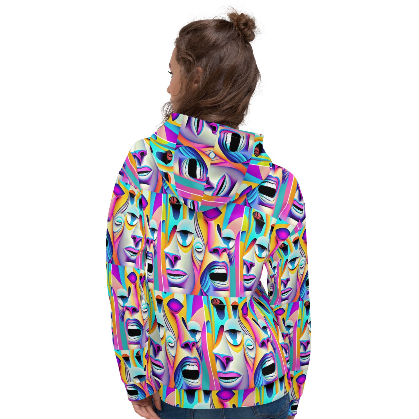 Unisex Hoodie Kukloso Space Faces No 7 - Free Shipping