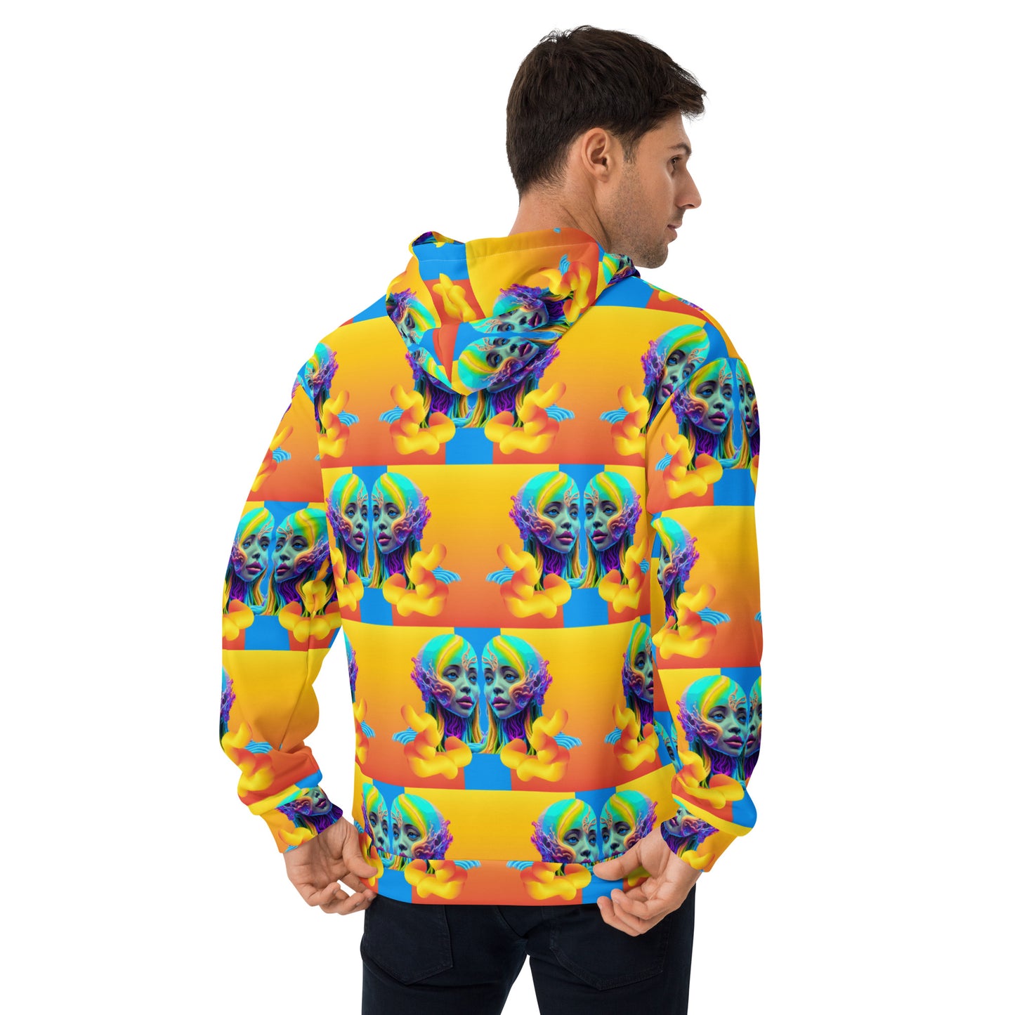 Unisex Hoodie Kukloso Space Faces No 17 - Free Shipping