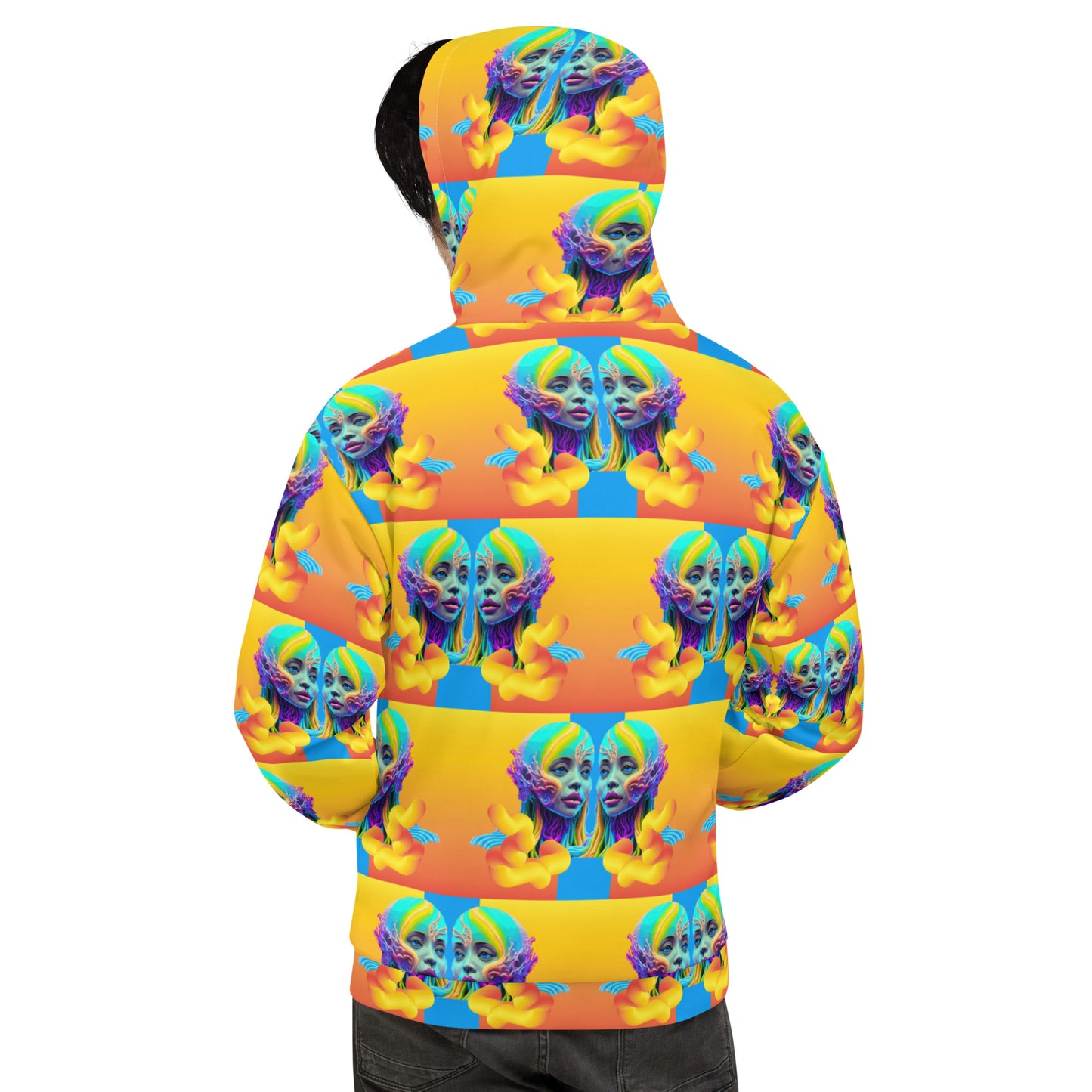 Unisex Hoodie Kukloso Space Faces No 17 - Free Shipping