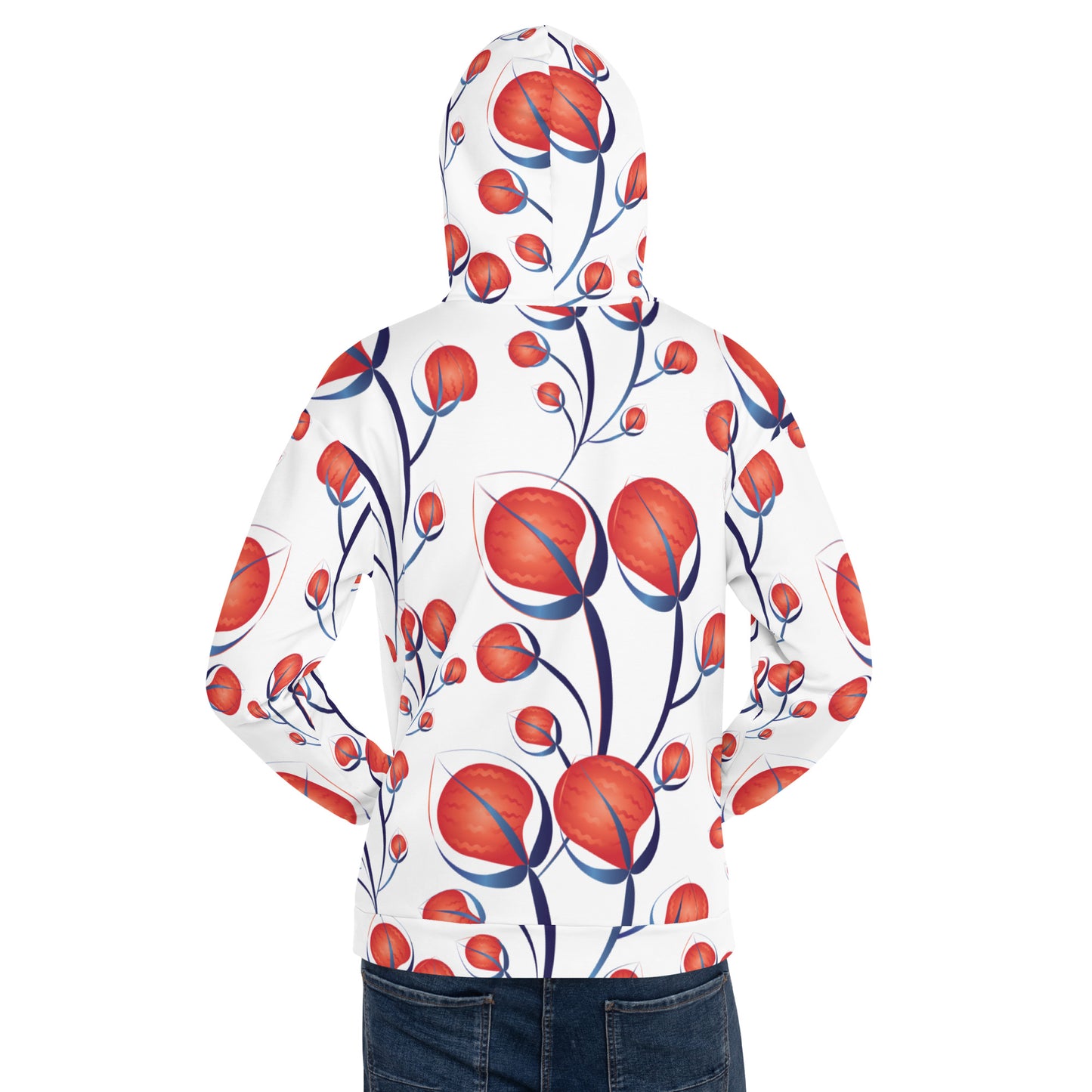 Unisex Hoodie Kukloso Melange de fleur No 50 - Free Shipping