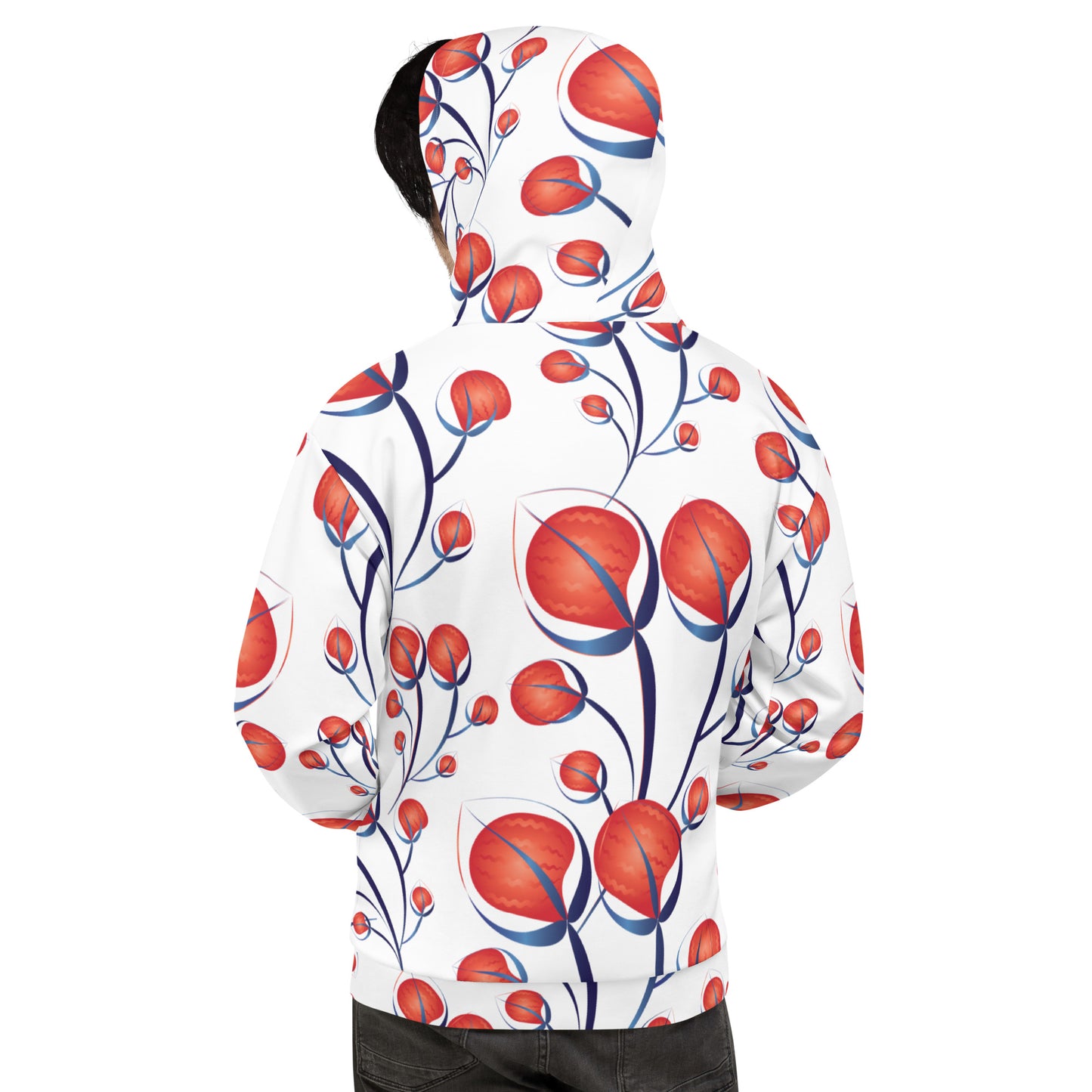 Unisex Hoodie Kukloso Melange de fleur No 50 - Free Shipping