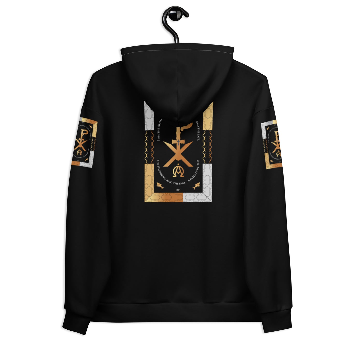 Unisex Hoodie Kukloso Revelation 22:13 Black - Free Shipping