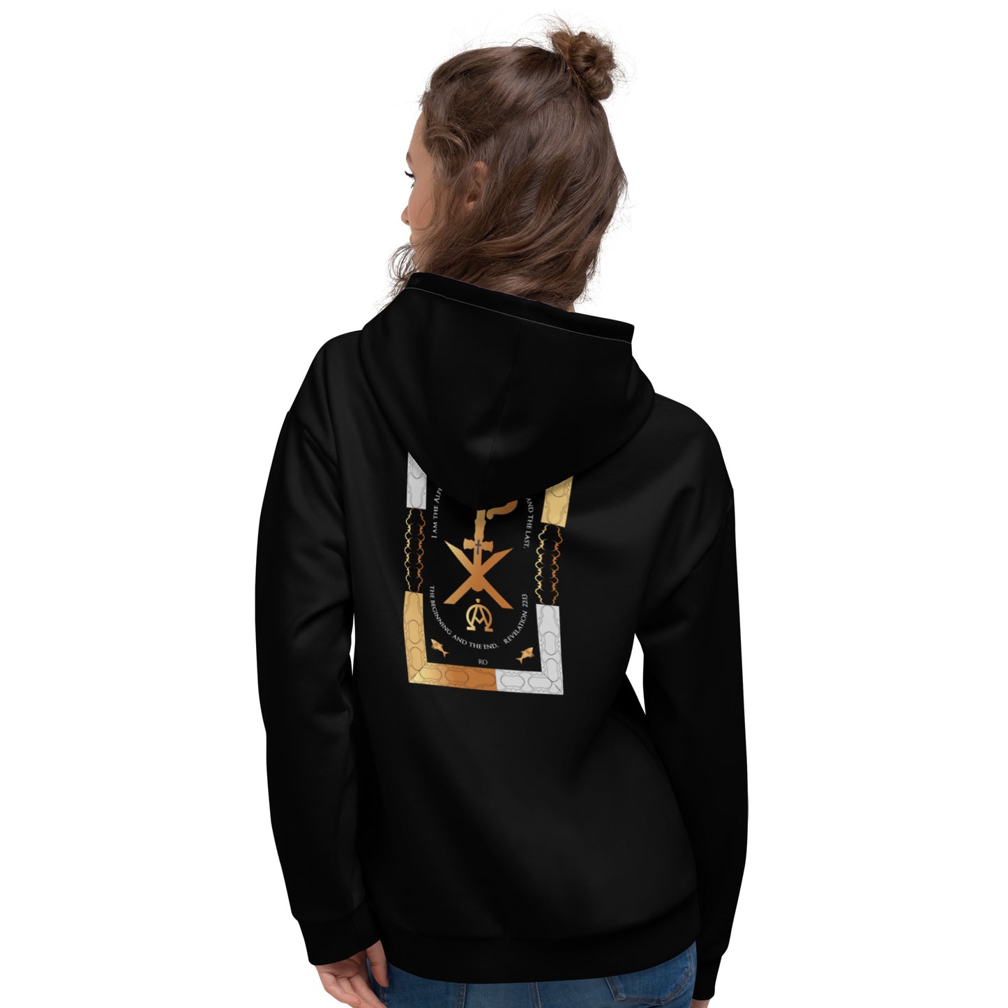Unisex Hoodie Kukloso Revelation 22:13 Black - Free Shipping