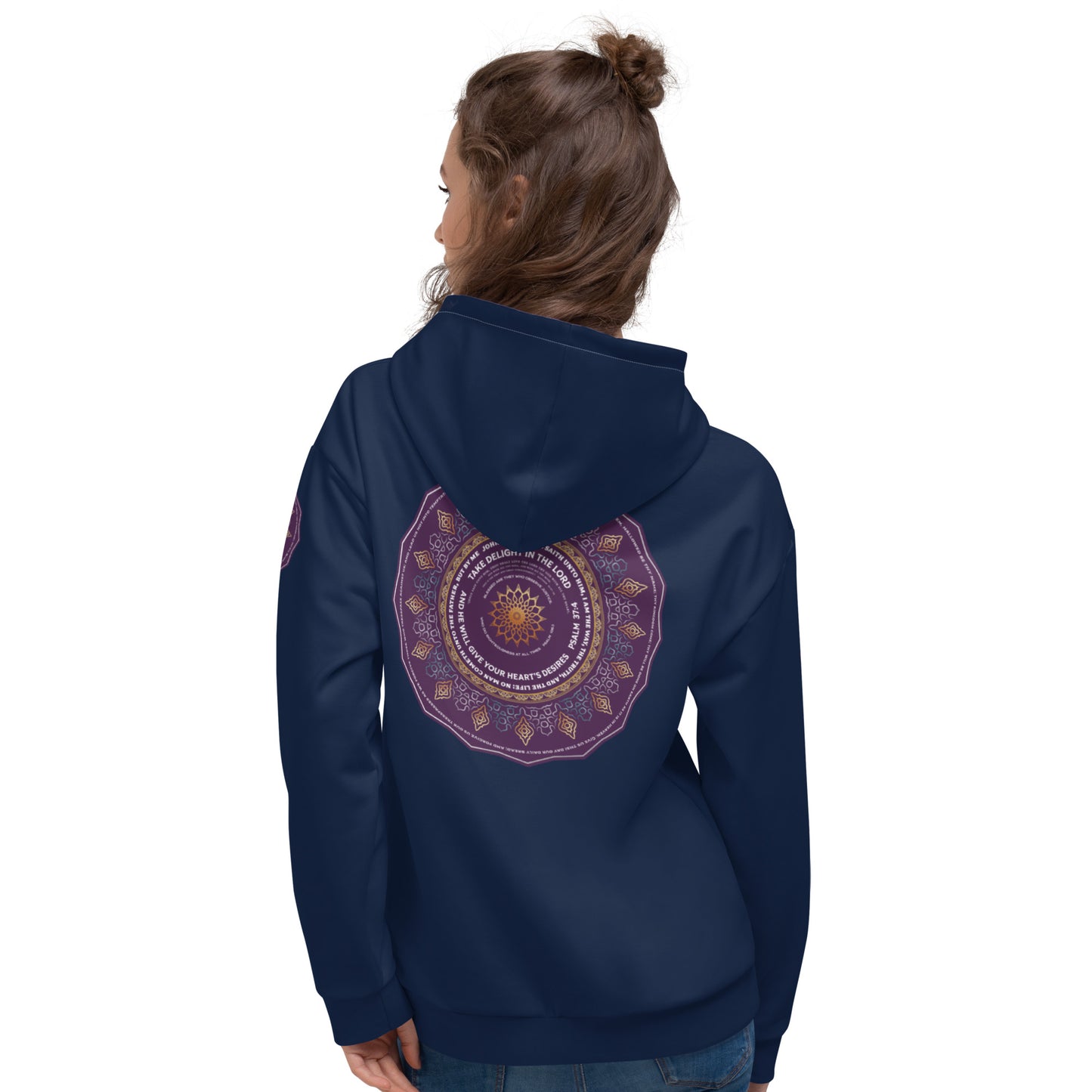 Unisex Hoodie Kukloso John 14:6, Multiple Bible Quotes - Navy - Free Shipping