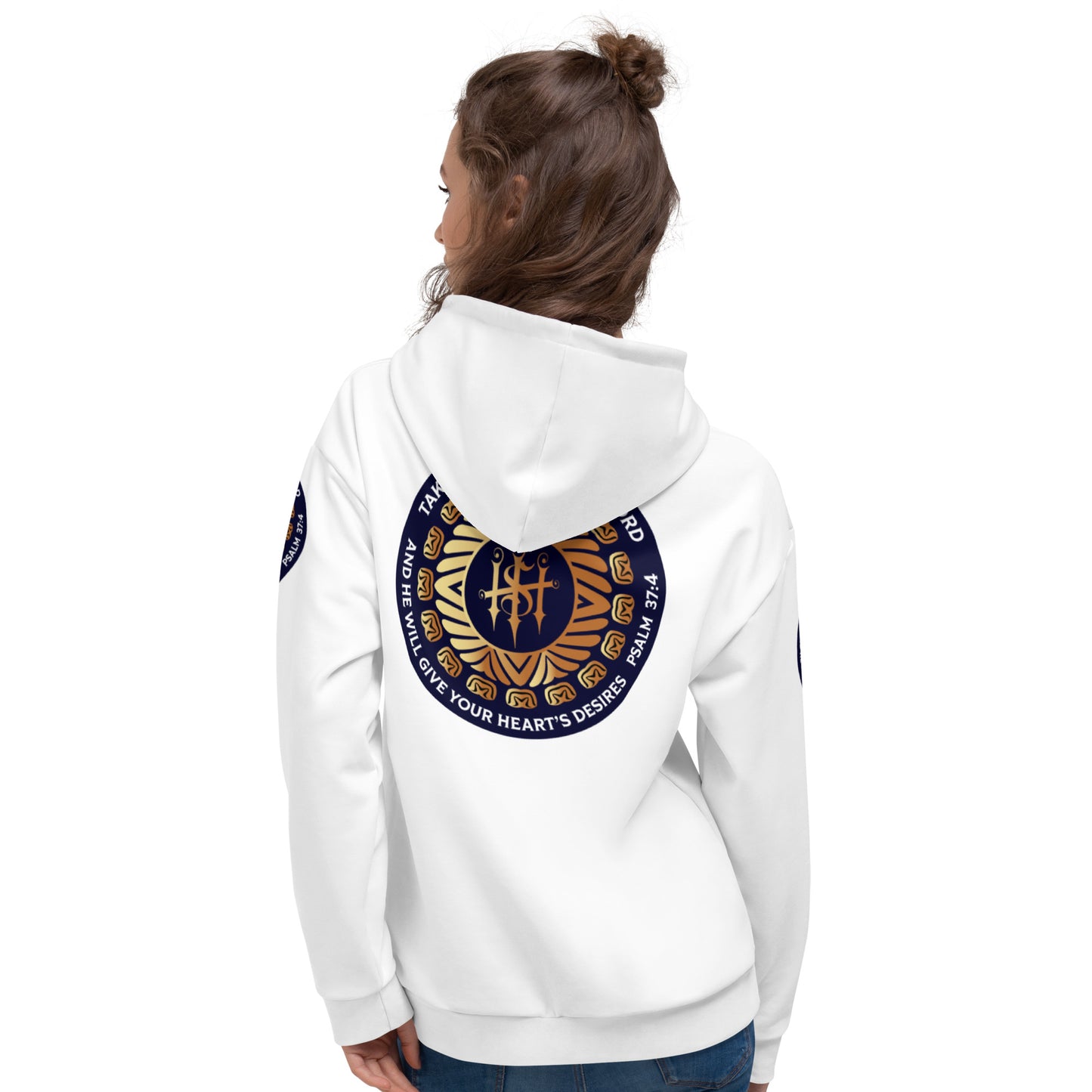 Unisex Hoodie Kukloso Psalm 37:4 White - Free Shipping