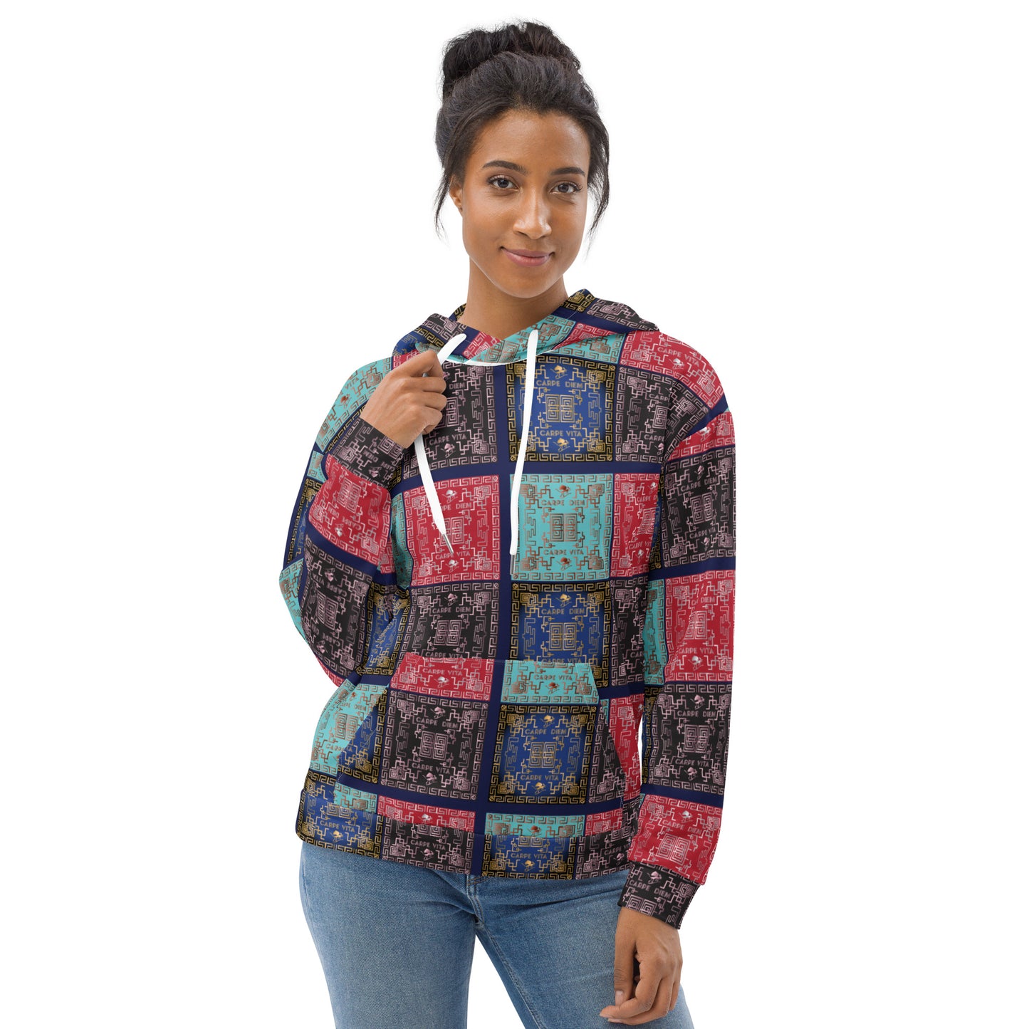 Unisex Hoodie Kukloso Greek Border No 50 No 1 - Free Shipping