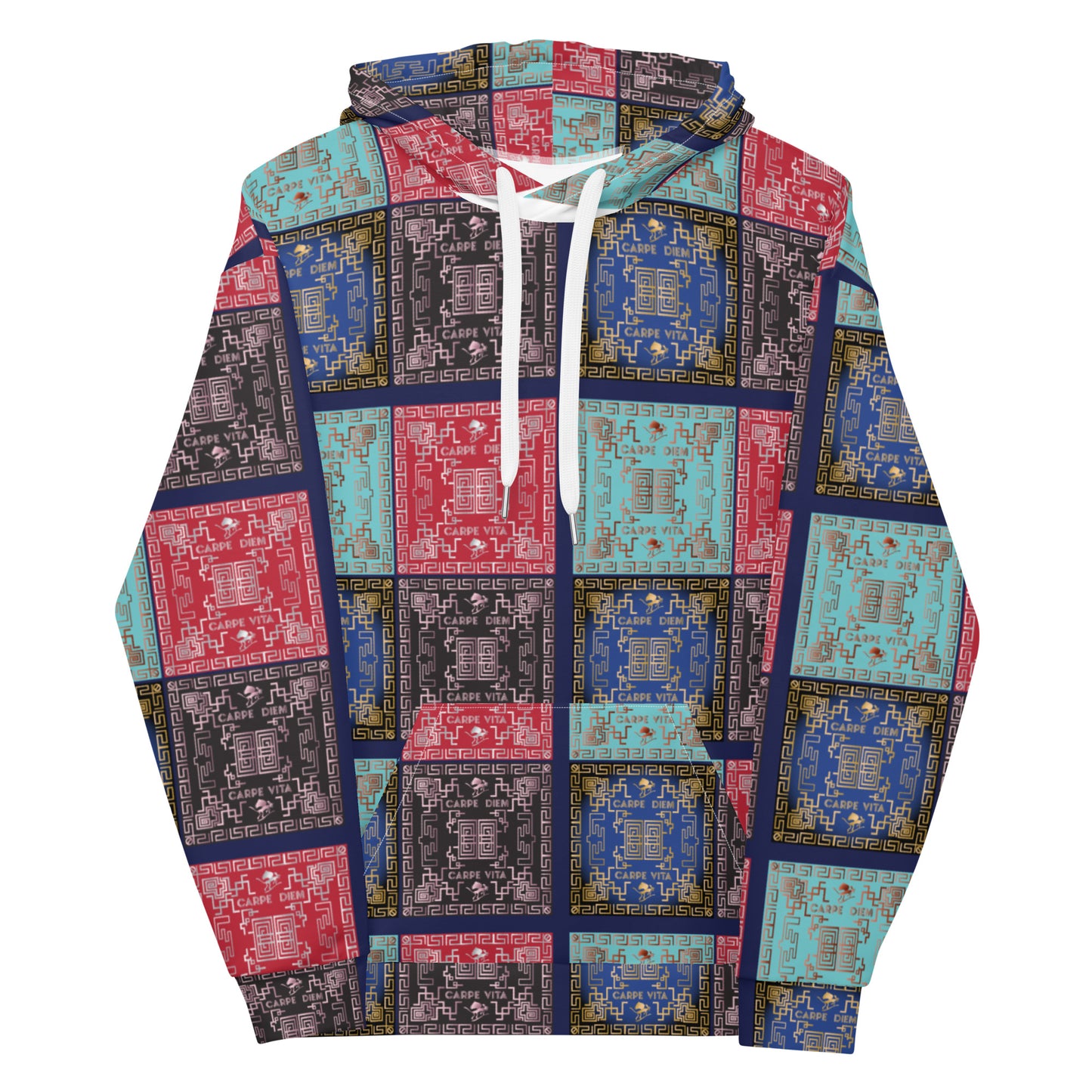 Unisex Hoodie Kukloso Greek Border No 50 No 1 - Free Shipping