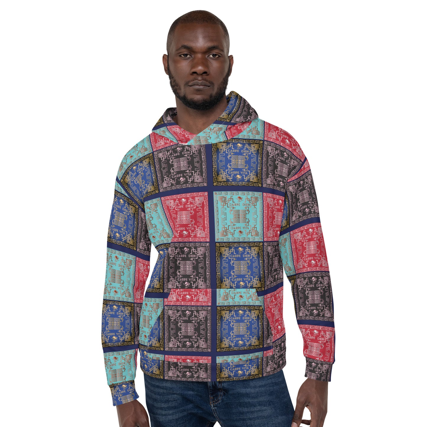 Unisex Hoodie Kukloso Greek Border No 50 No 1 - Free Shipping