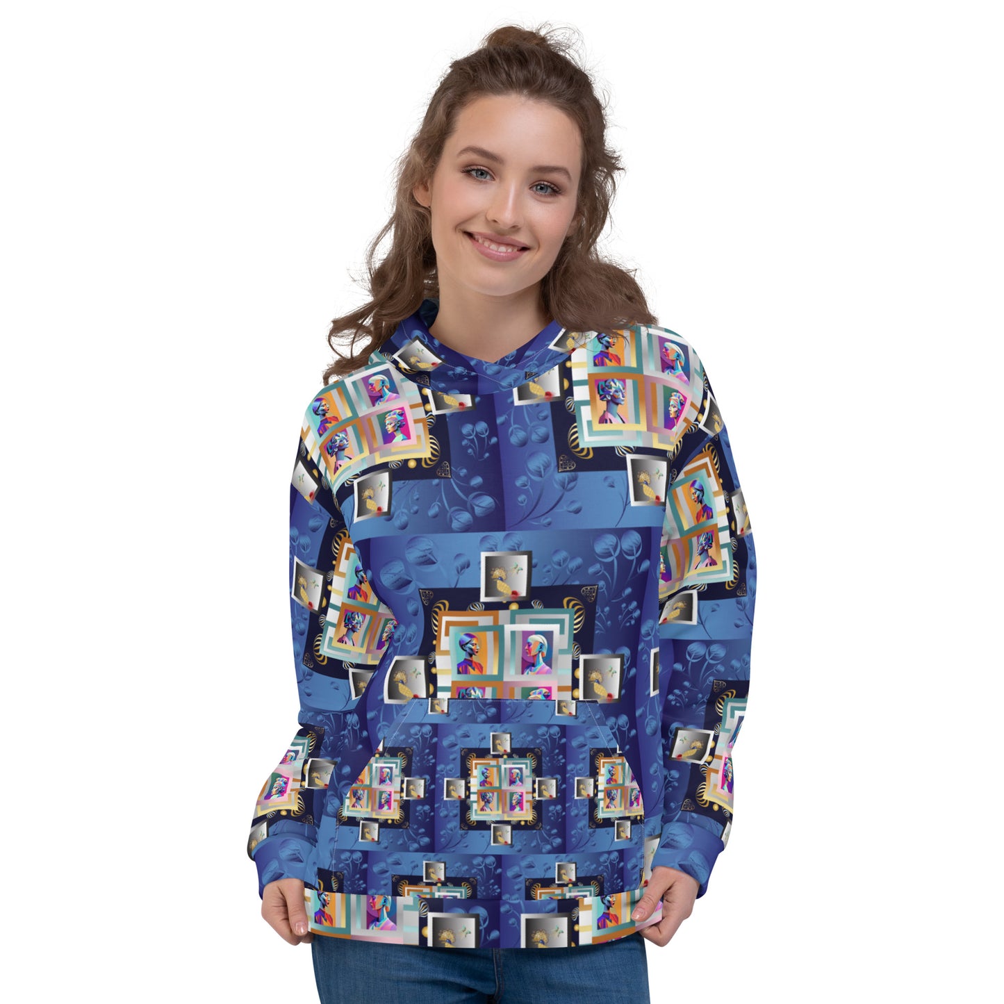 Unisex Hoodie Kukloso Four Ladies Collage - Free Shipping