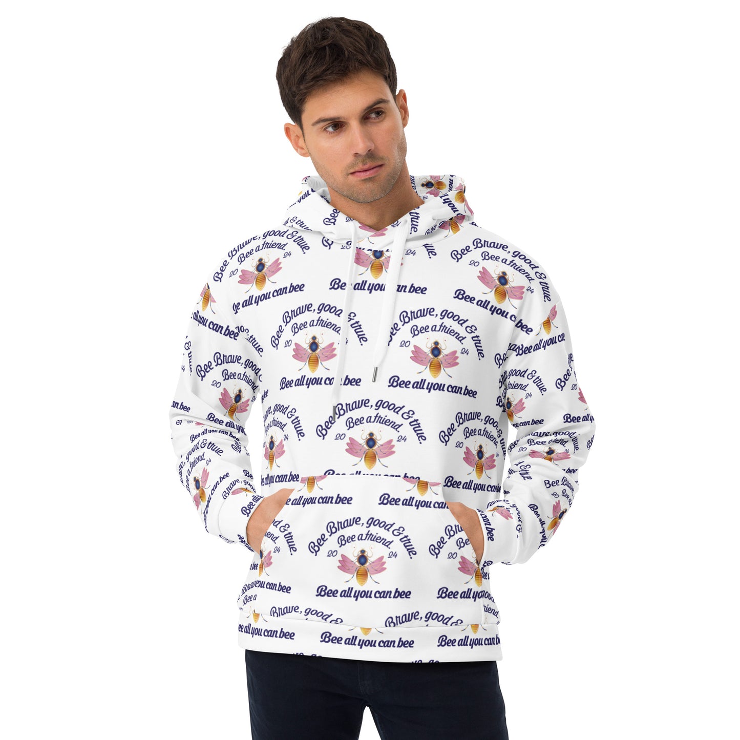 Unisex Hoodie Kukloso Bee Brave Good & True - free Shipping