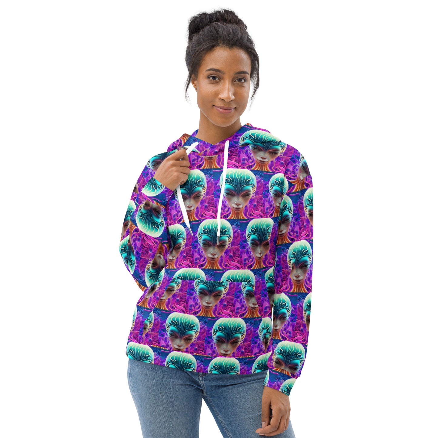 Unisex Hoodie Kukloso Space Faces No 70 - Free Shipping