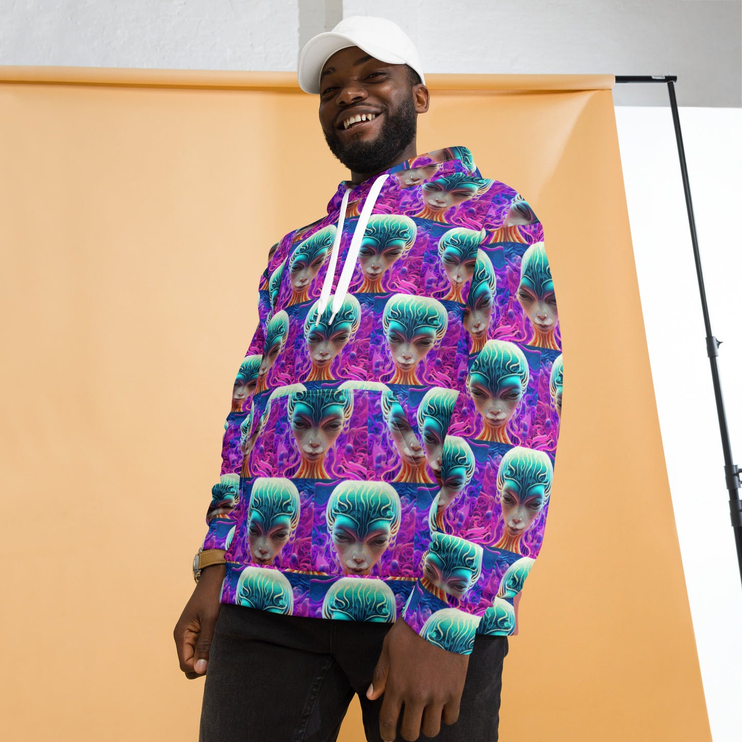 Unisex Hoodie Kukloso Space Faces No 70 - Free Shipping