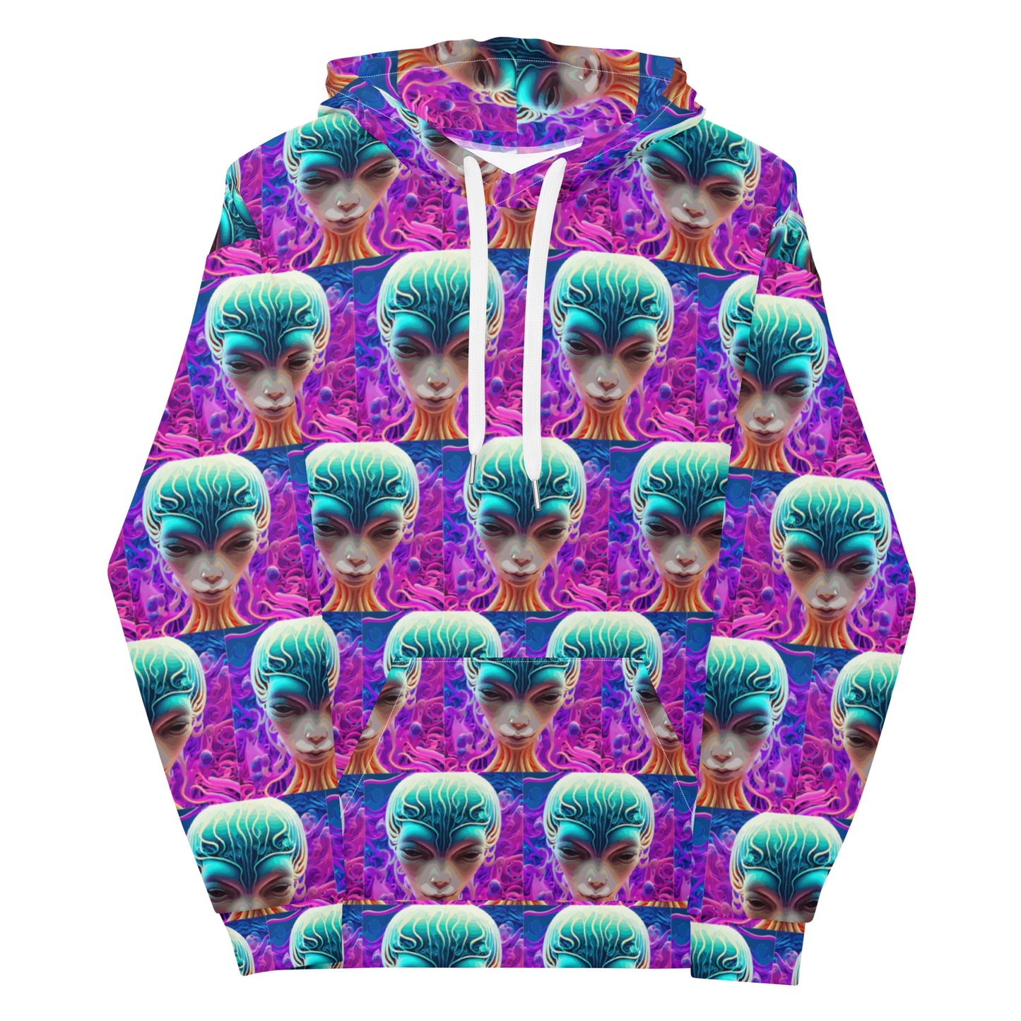 Unisex Hoodie Kukloso Space Faces No 70 - Free Shipping