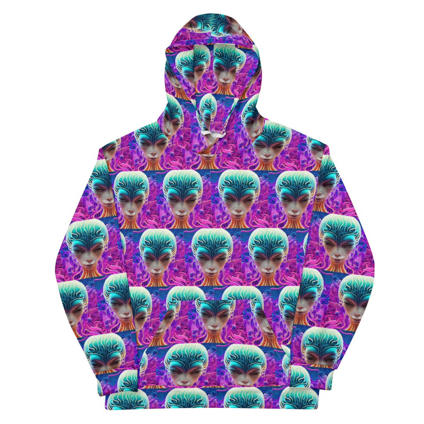 Unisex Hoodie Kukloso Space Faces No 70 - Free Shipping