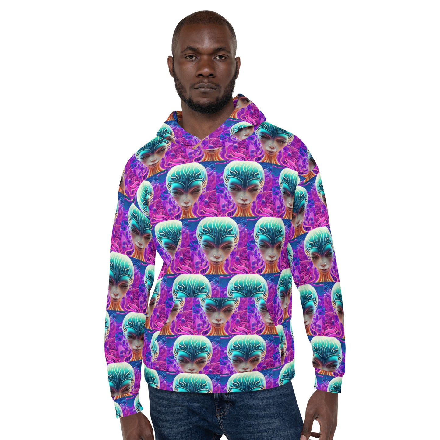 Unisex Hoodie Kukloso Space Faces No 70 - Free Shipping