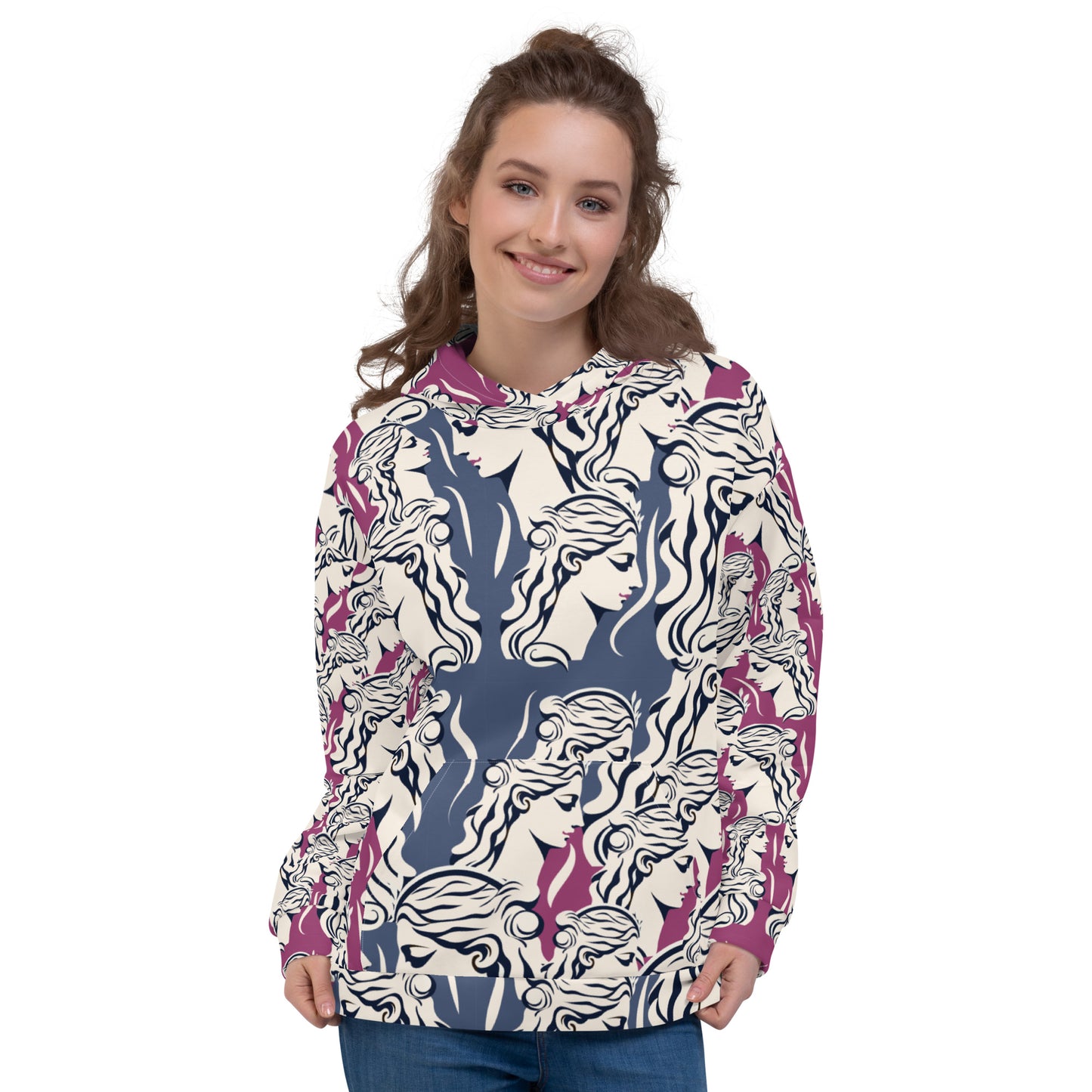 Unisex Hoodie Kukloso Greek Woman No 3 - Free Shipping