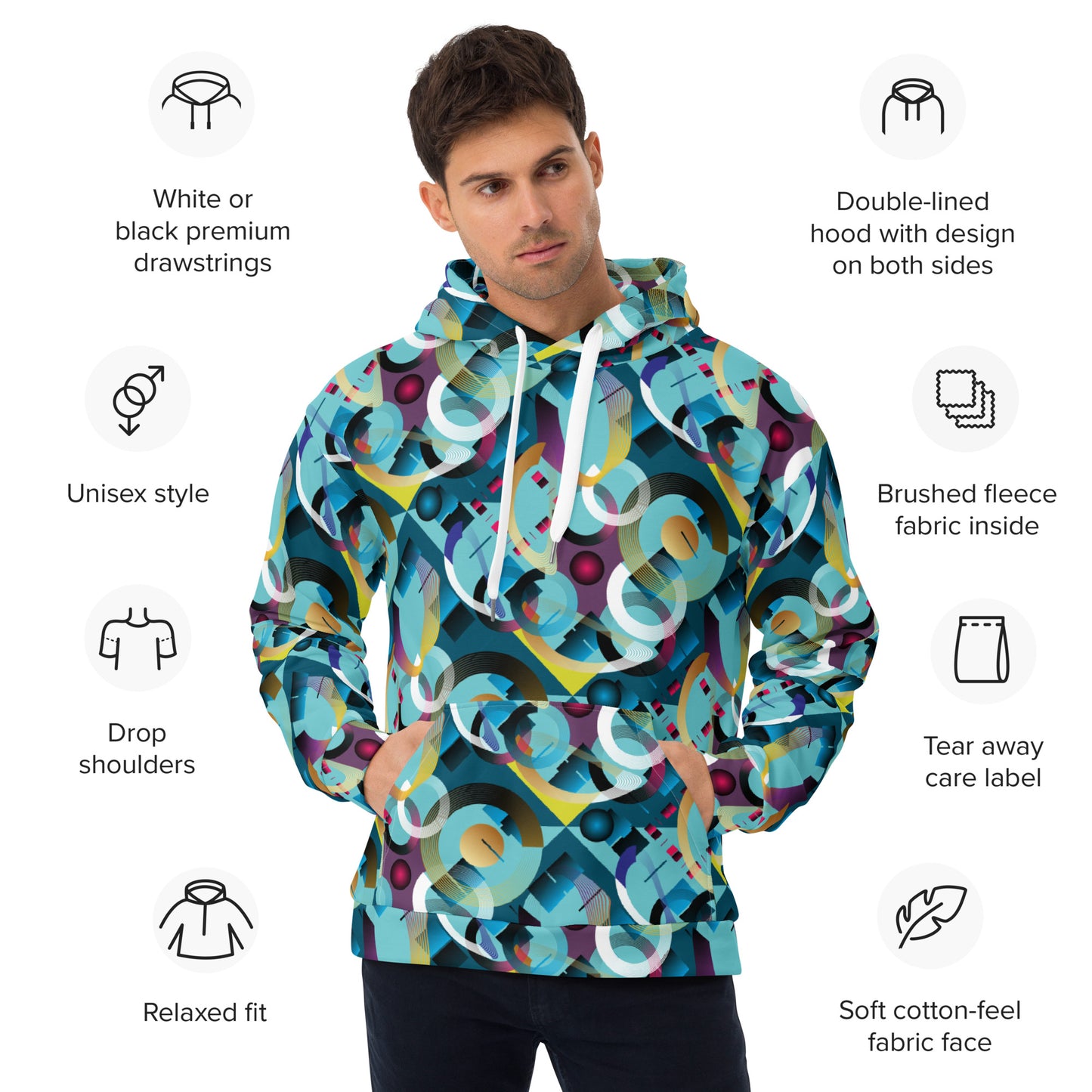 Unisex Hoodie Kukloso Abstracticon No 1 - Free Shipping