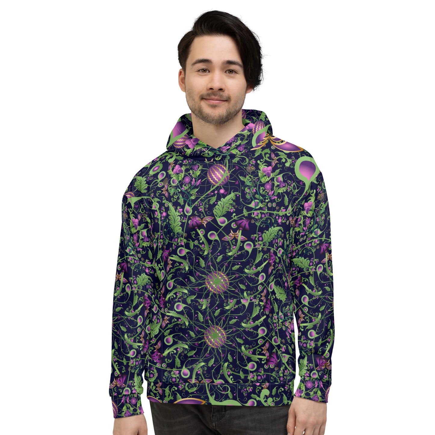Unisex Hoodie Kukloso Melange de fleur No 6 - Free Shipping