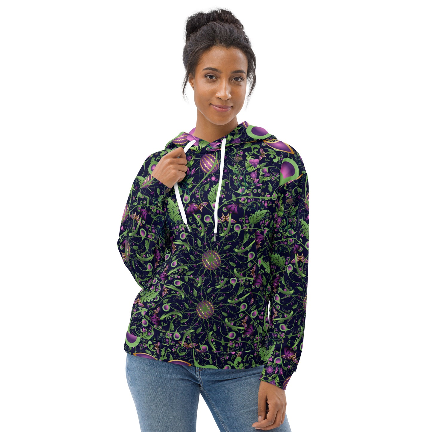 Unisex Hoodie Kukloso Melange de fleur No 6 - Free Shipping