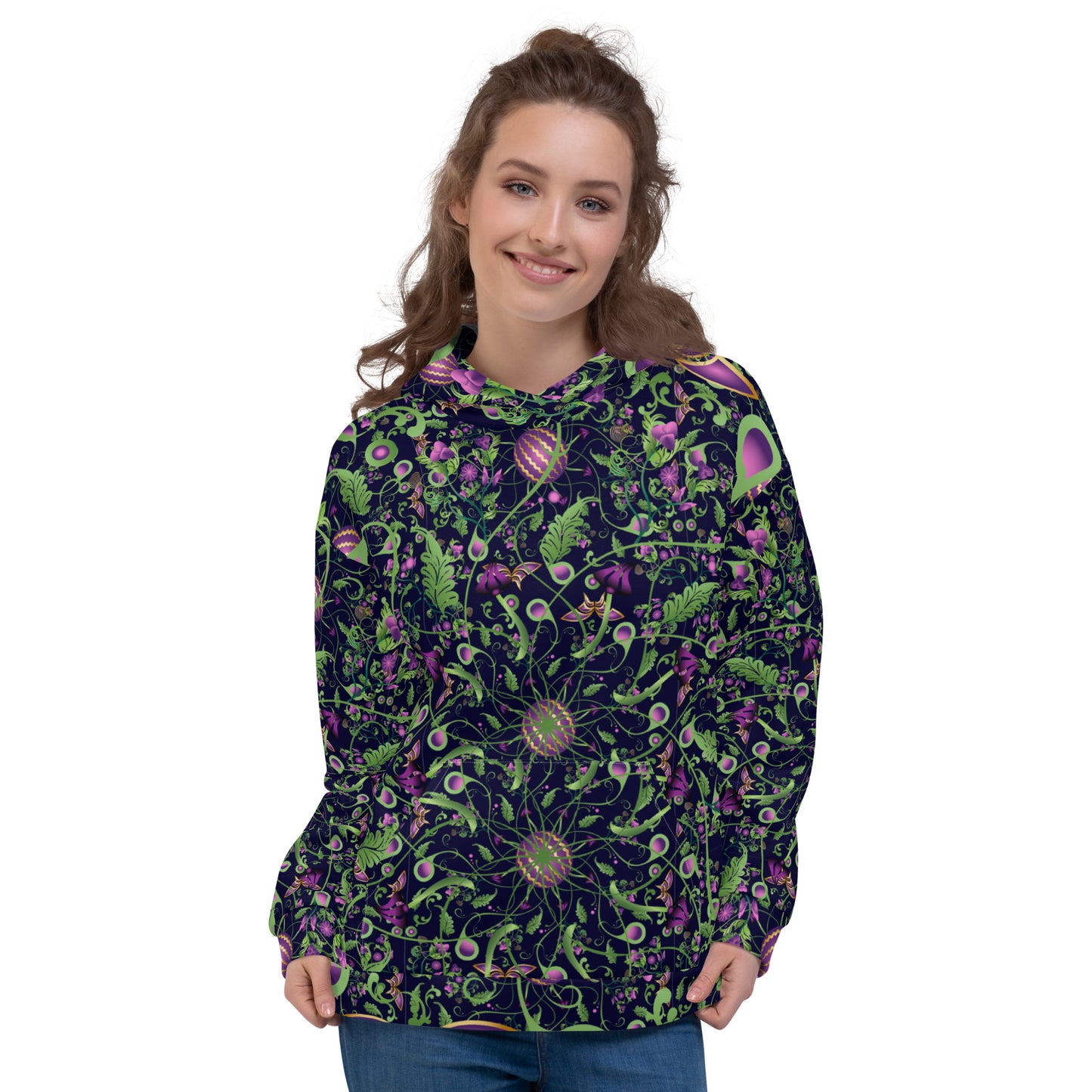 Unisex Hoodie Kukloso Melange de fleur No 6 - Free Shipping