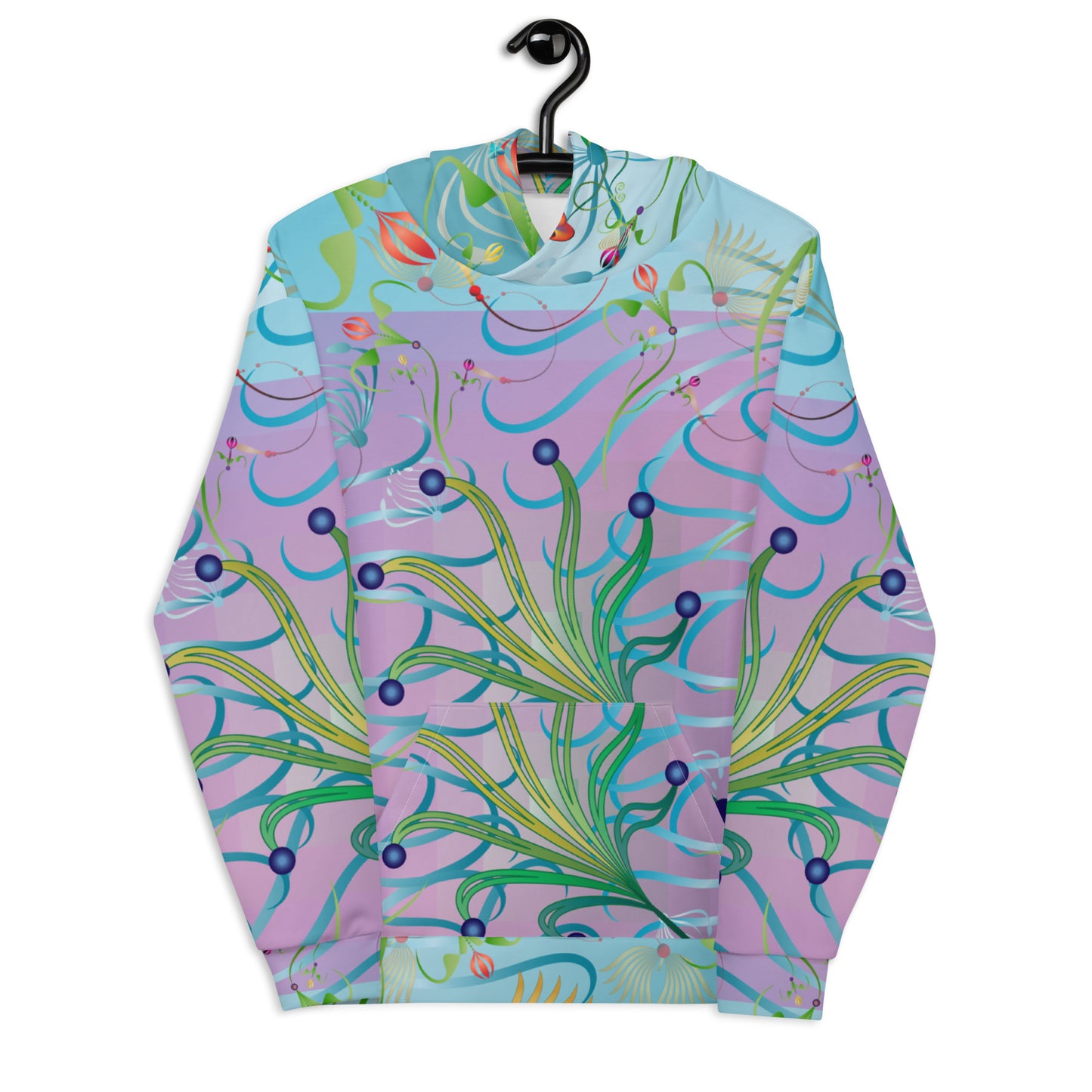 Unisex Hoodie Kukloso Melange de fleur No 80 - Free Shipping