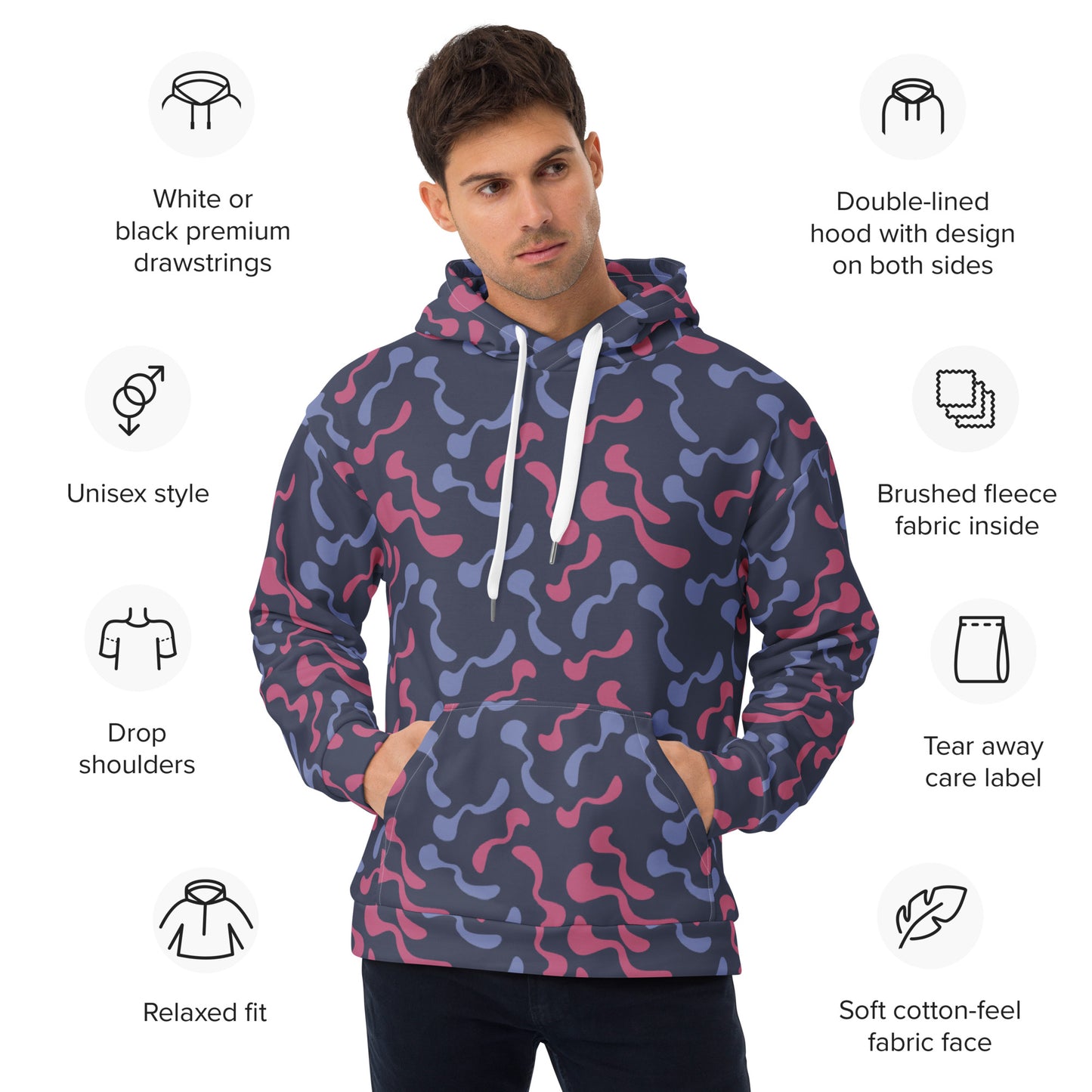 Unisex Hoodie Kukloso Color Maze No 1 - Free Shipping