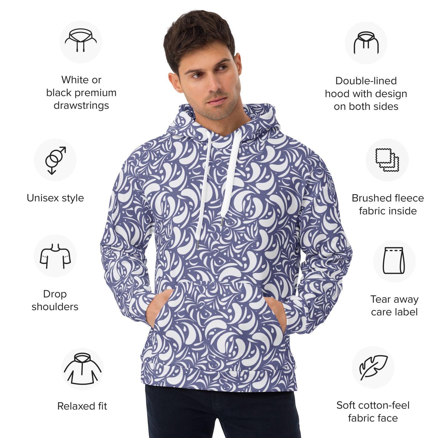 Unisex Hoodie Kukloso Panopoly de fleuron No 6 - Free Shipping