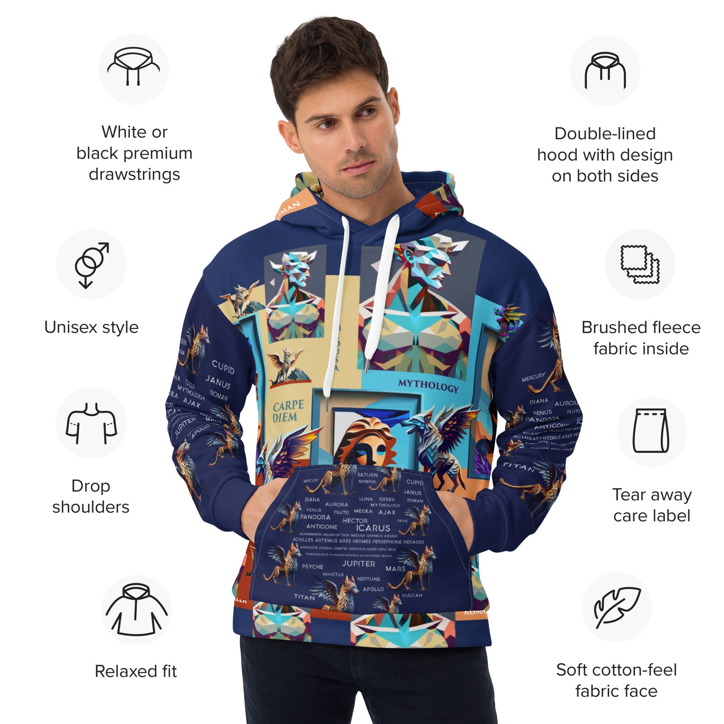 Unisex Hoodie Kukloso Ancient Mythology No 2- Free Shipping